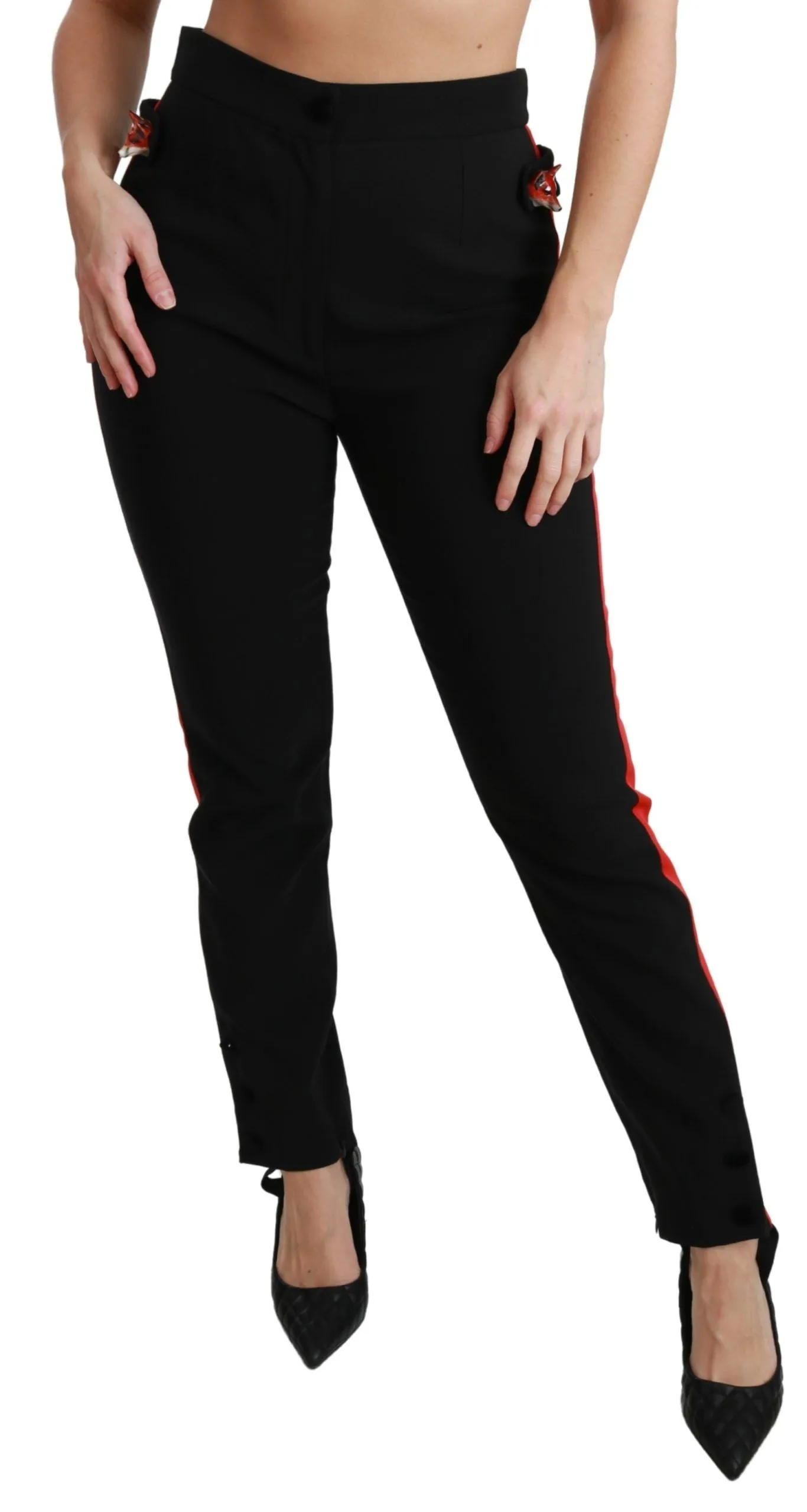 Dolce & Gabbana Chic High Waist Skinny Pants in Women's