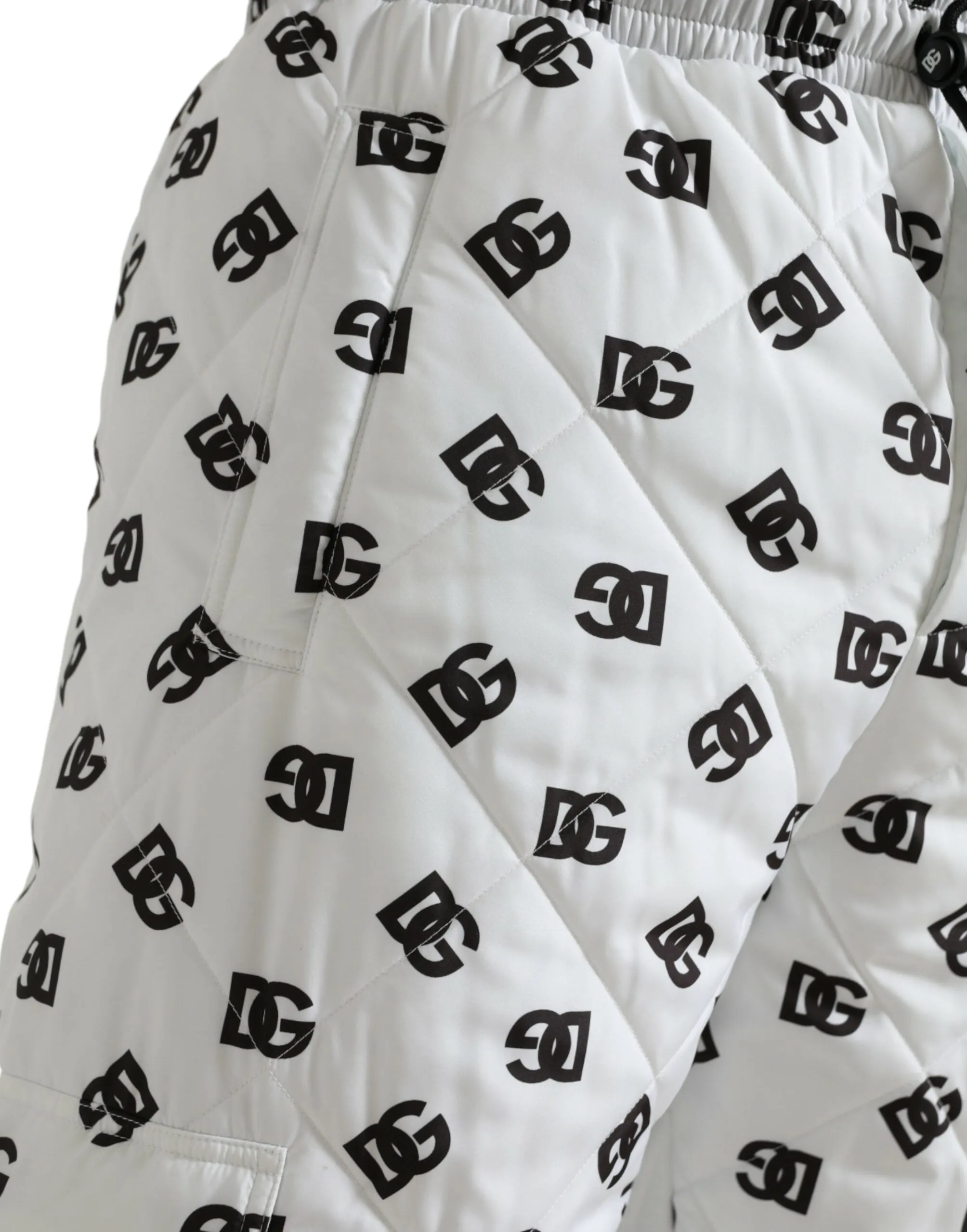 Dolce & Gabbana Chic Jogger Pants with Iconic DG Men's Print