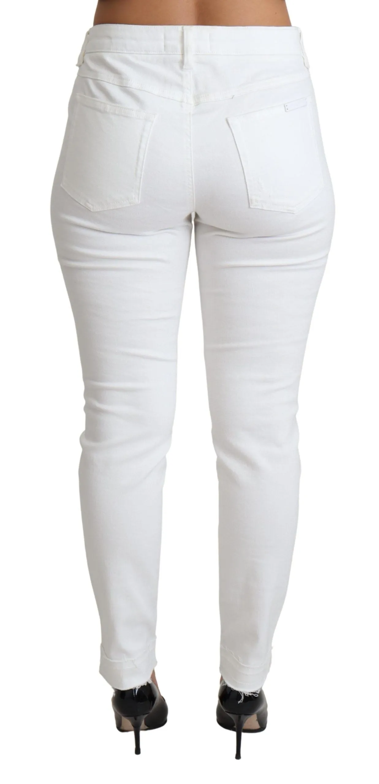 Dolce & Gabbana Chic Mid Waist Designer Women's Jeans