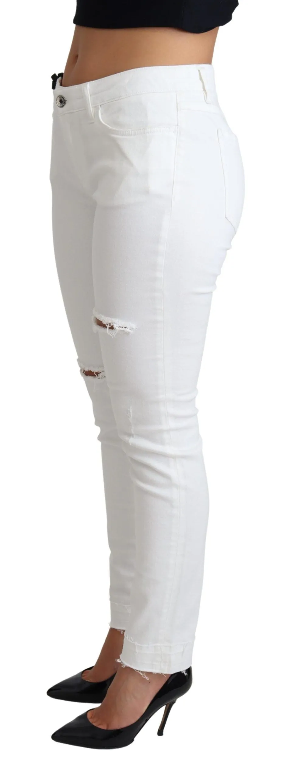 Dolce & Gabbana Chic Mid Waist Designer Women's Jeans