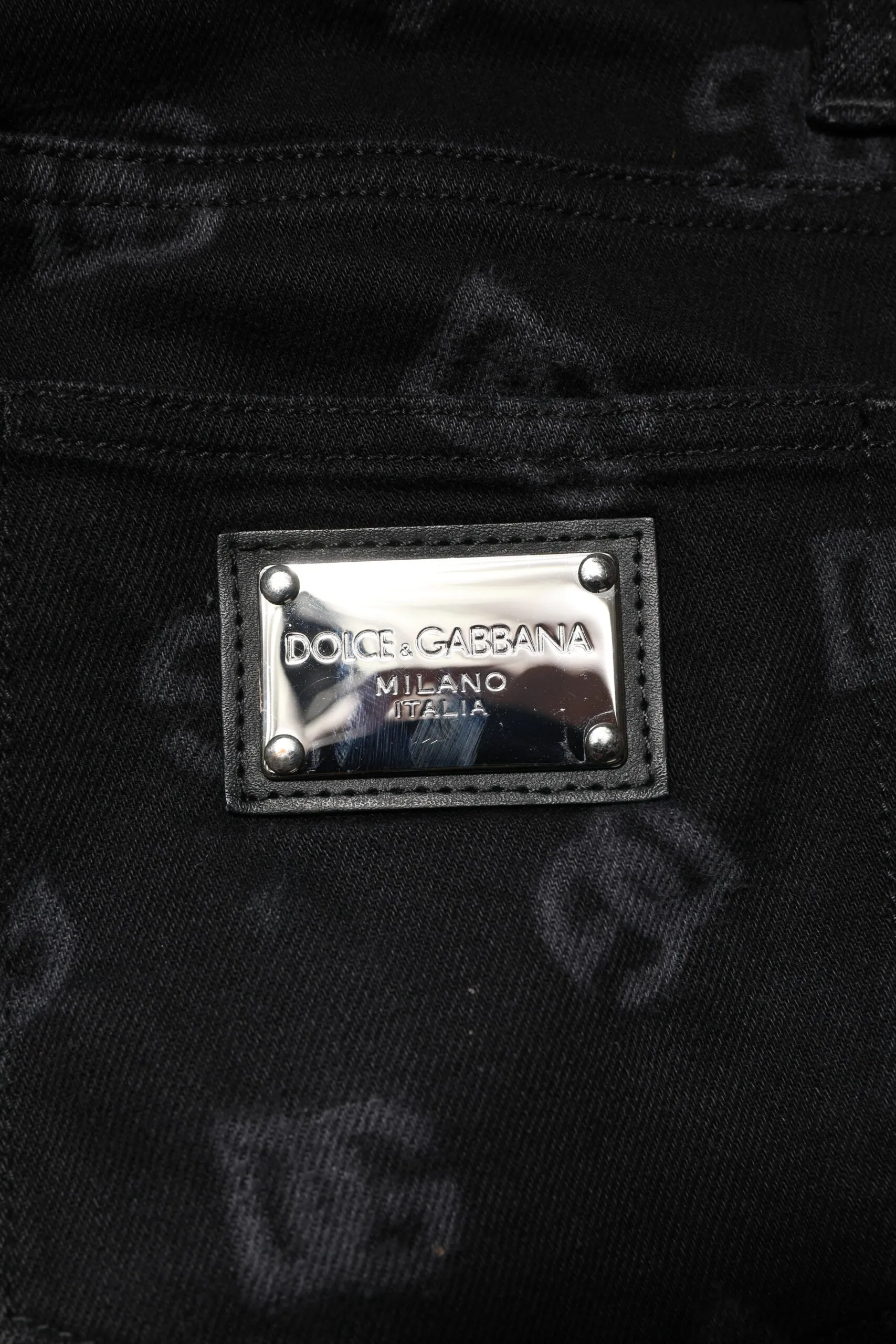 Dolce & Gabbana Cotton DG Logo Skinny Men blue Men's Jeans (Pre-Owned)