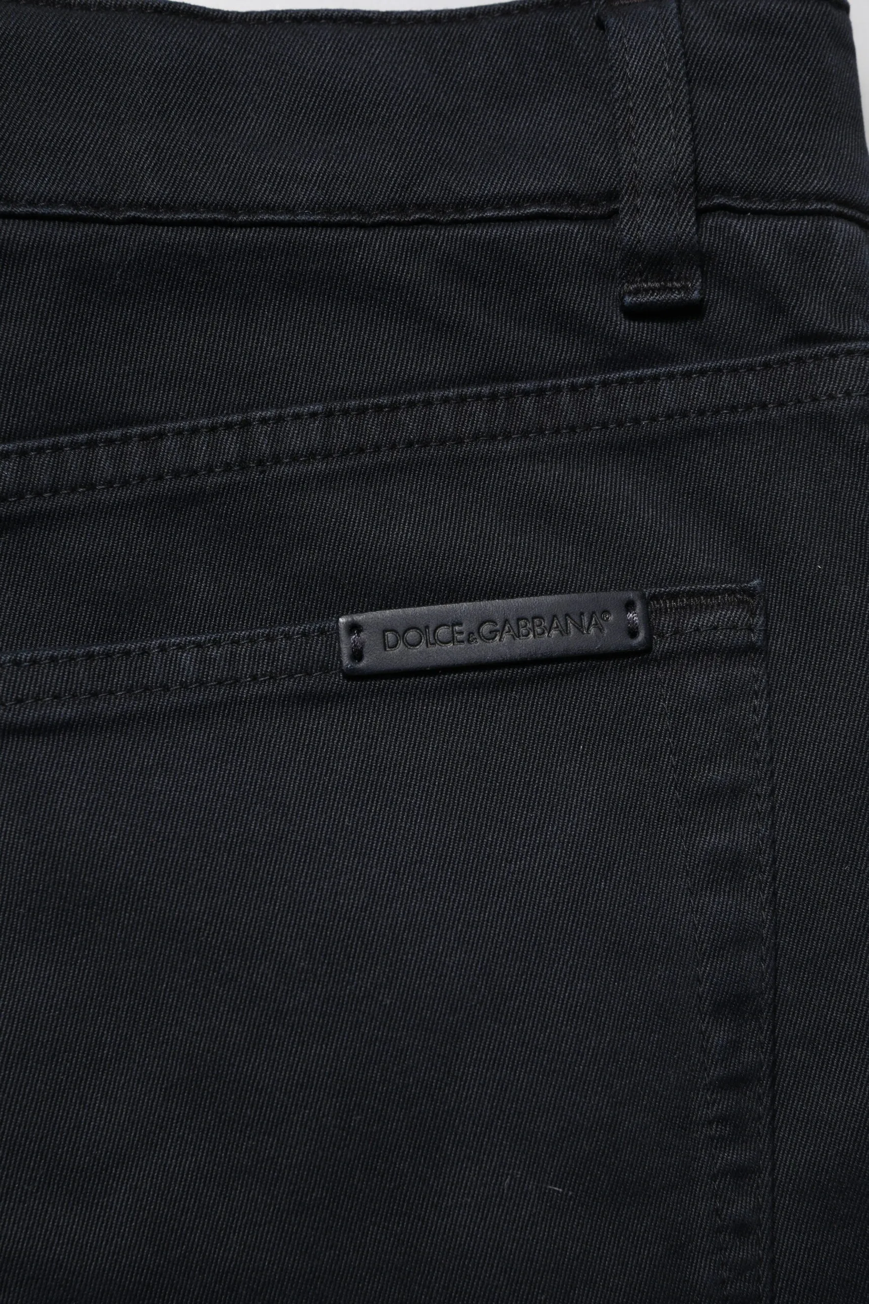 Dolce & Gabbana Cotton Slim Fit Men blue Men's Jeans