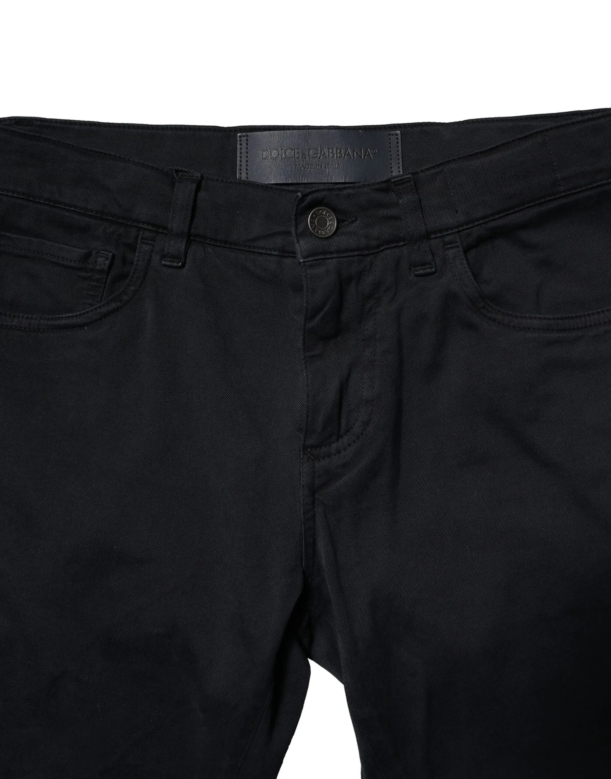 Dolce & Gabbana Cotton Slim Fit Men blue Men's Jeans
