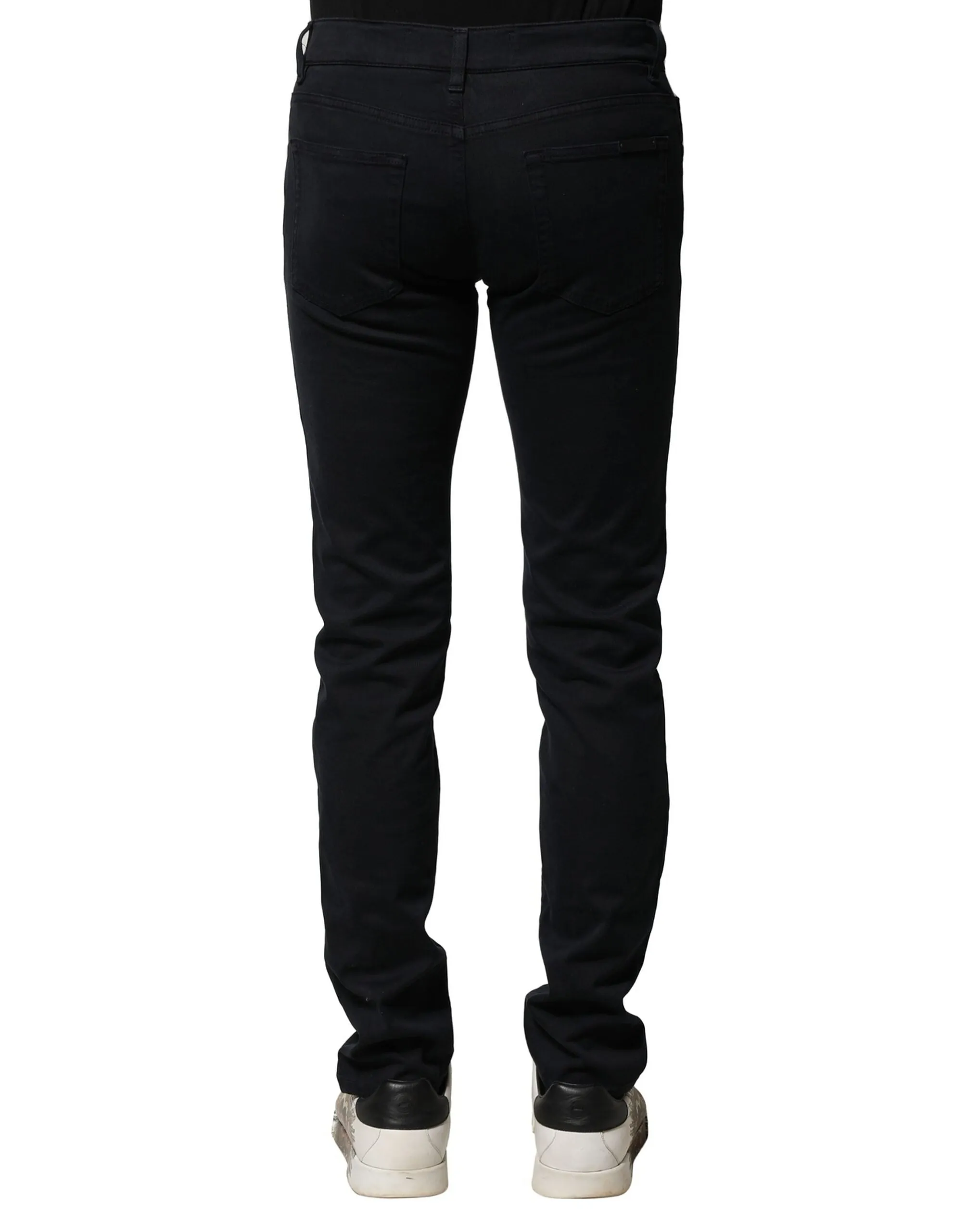 Dolce & Gabbana Cotton Slim Fit Men blue Men's Jeans