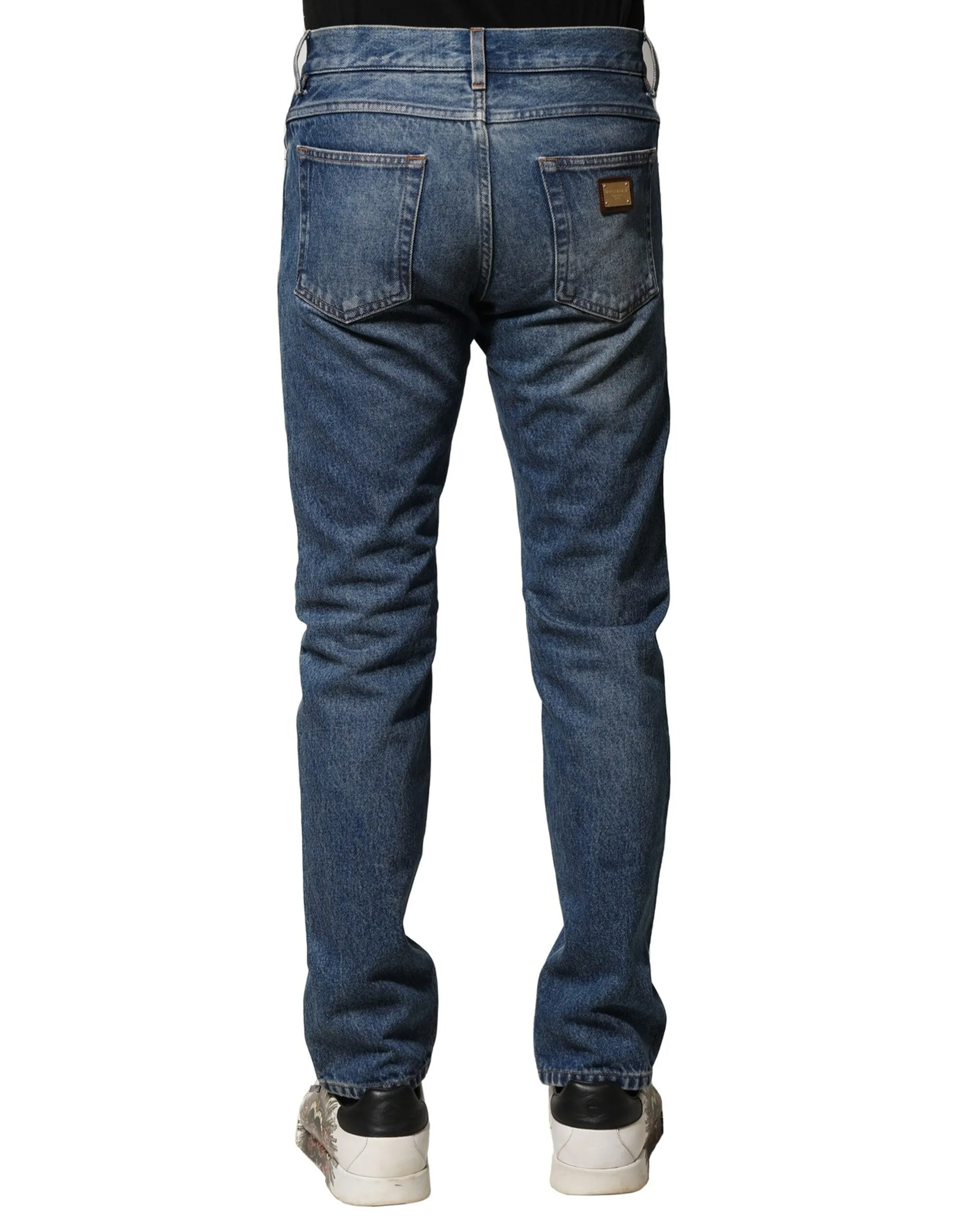 Dolce & Gabbana Cotton Stretch Slim Fit Men Men's Jeans