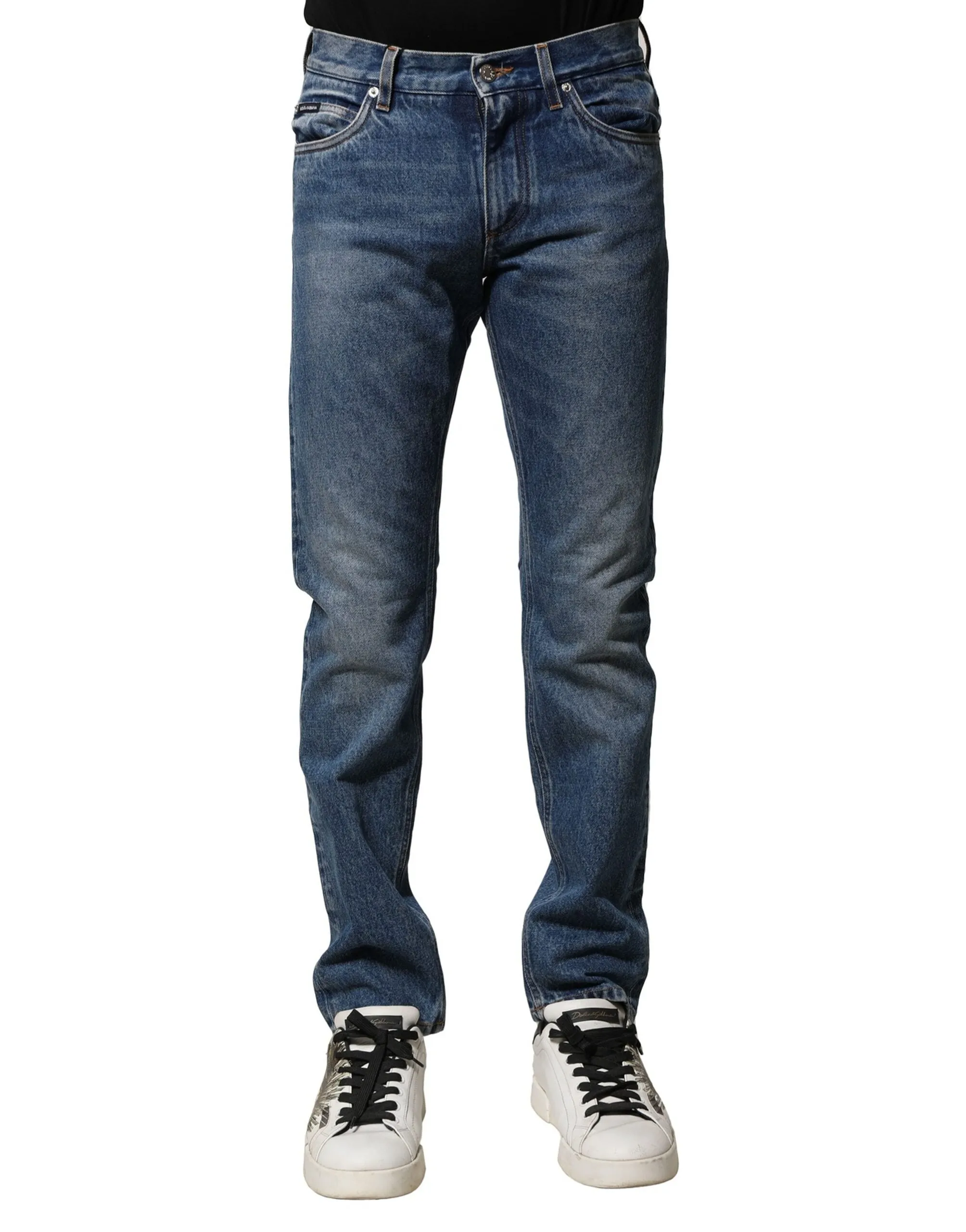 Dolce & Gabbana Cotton Stretch Slim Fit Men Men's Jeans