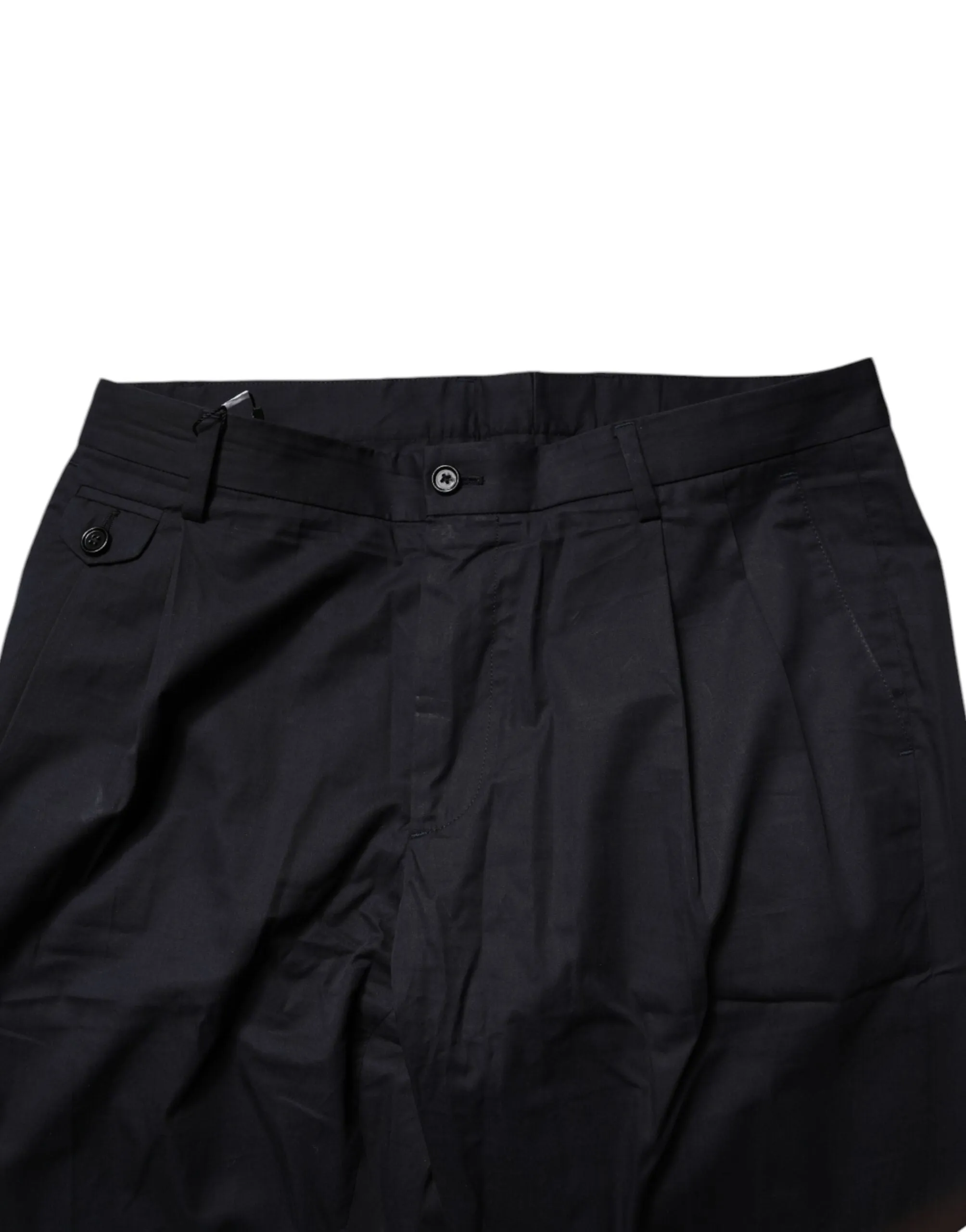 Dolce & Gabbana  Cotton Tape Formal Men's Pants (Pre-Owned)