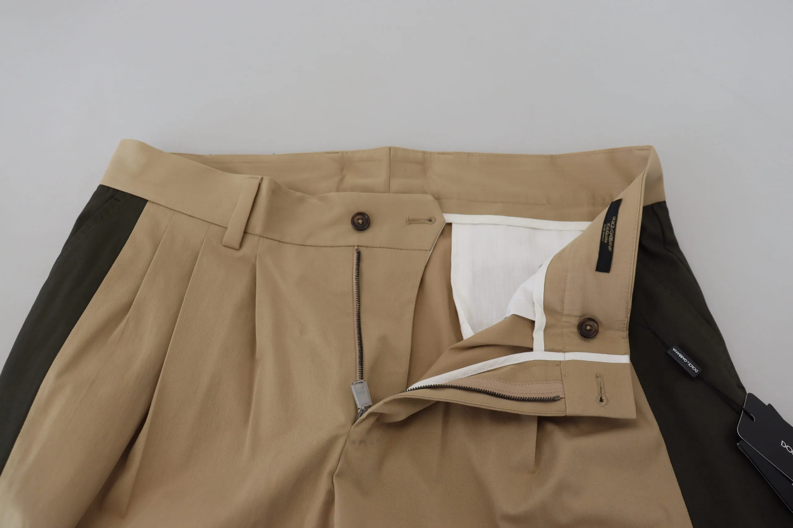 Dolce & Gabbana Elegant Bi-Color Cotton Stretch Men's Pants