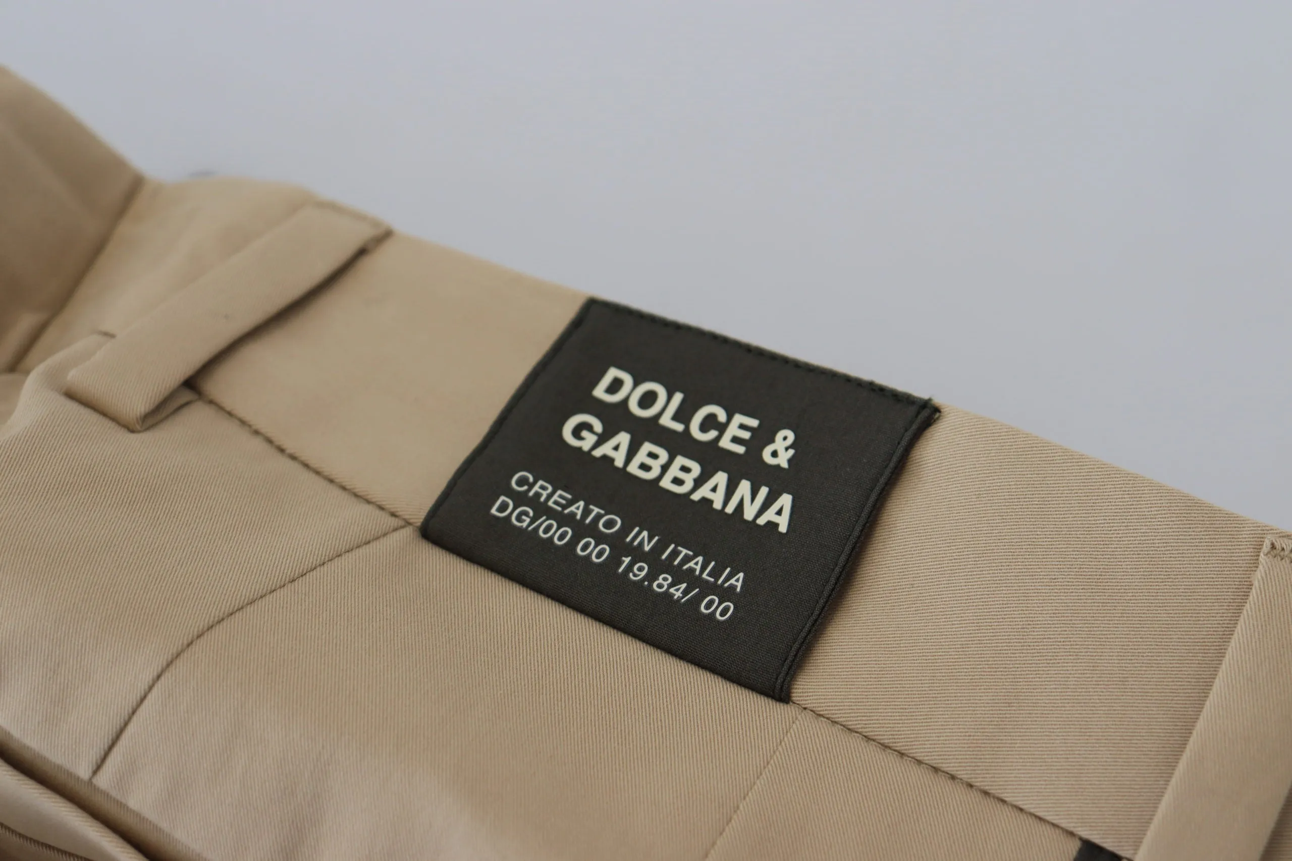 Dolce & Gabbana Elegant Bi-Color Cotton Stretch Men's Pants