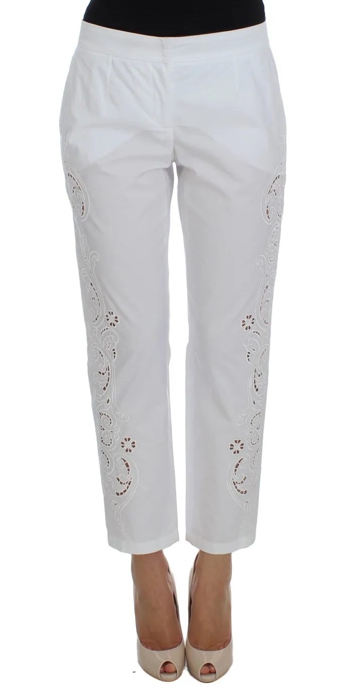 Dolce & Gabbana Elegant Floral Cutout Dress Women's Pants