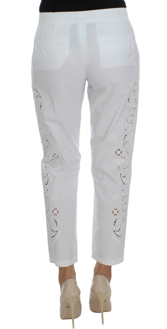 Dolce & Gabbana Elegant Floral Cutout Dress Women's Pants