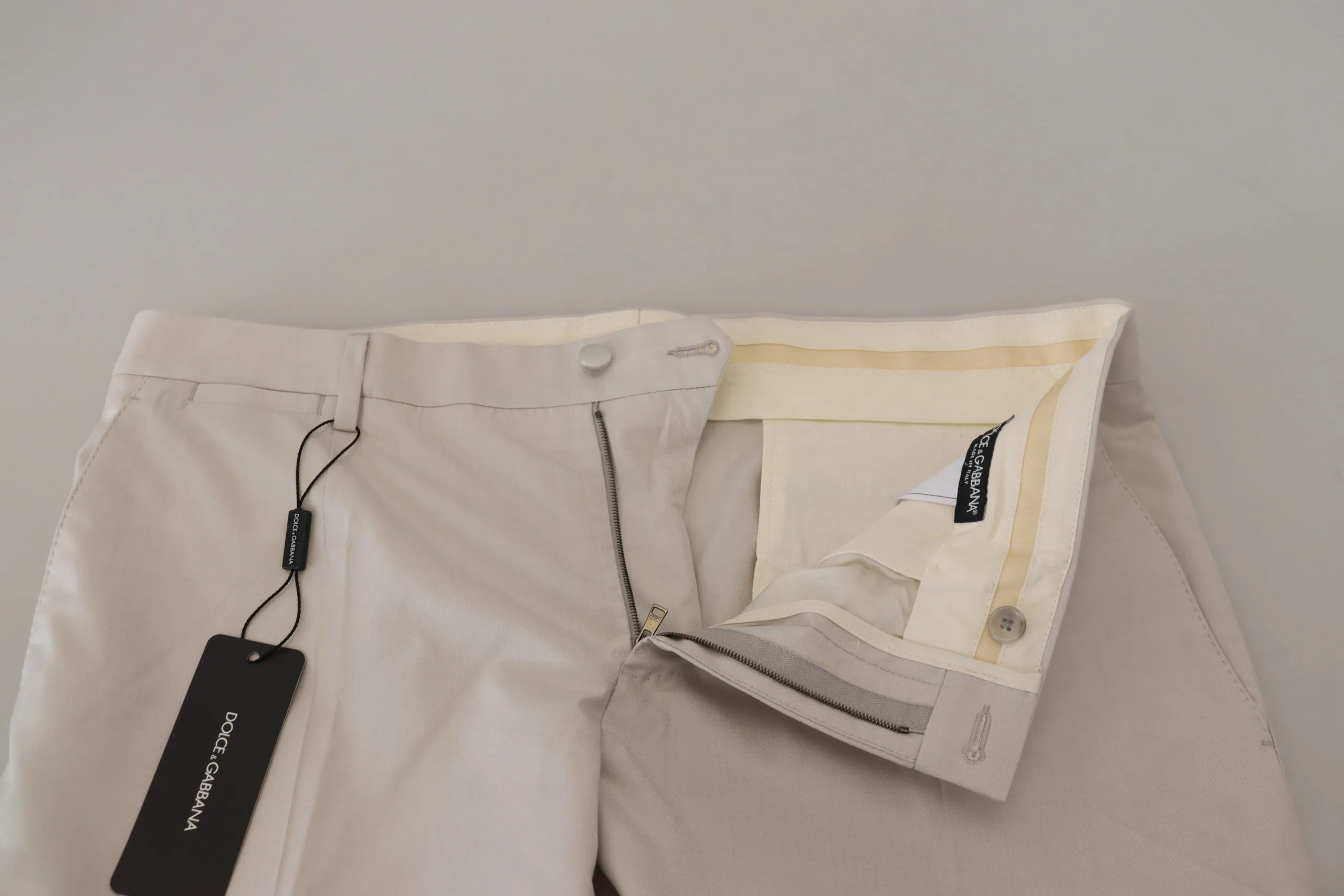 Dolce & Gabbana Elegant Silk Blend Men's Trousers