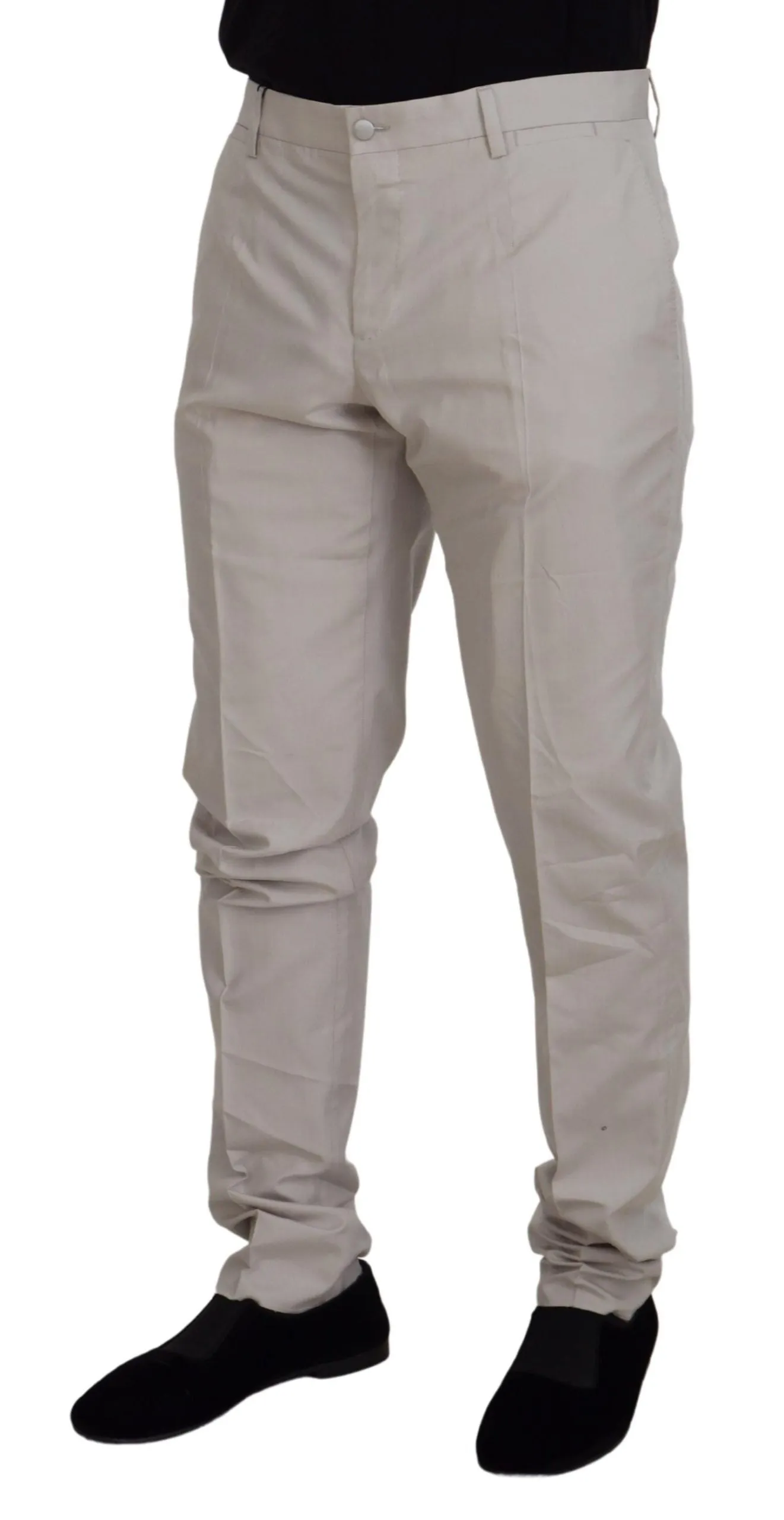 Dolce & Gabbana Elegant Silk Blend Men's Trousers