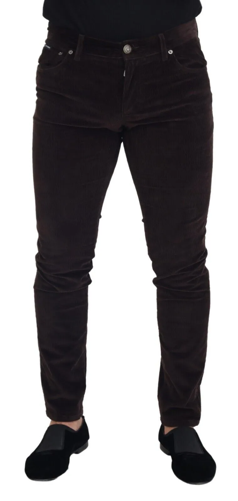 Dolce & Gabbana Elegant Silk Blend Men's Trousers