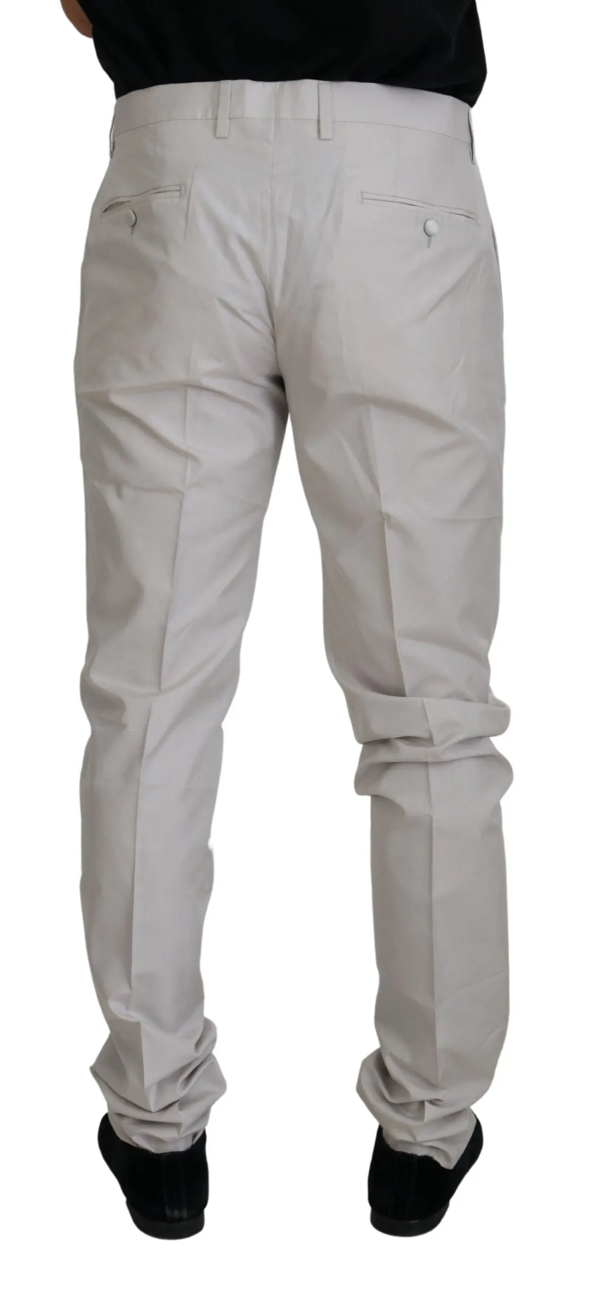 Dolce & Gabbana Elegant Silk Blend Men's Trousers