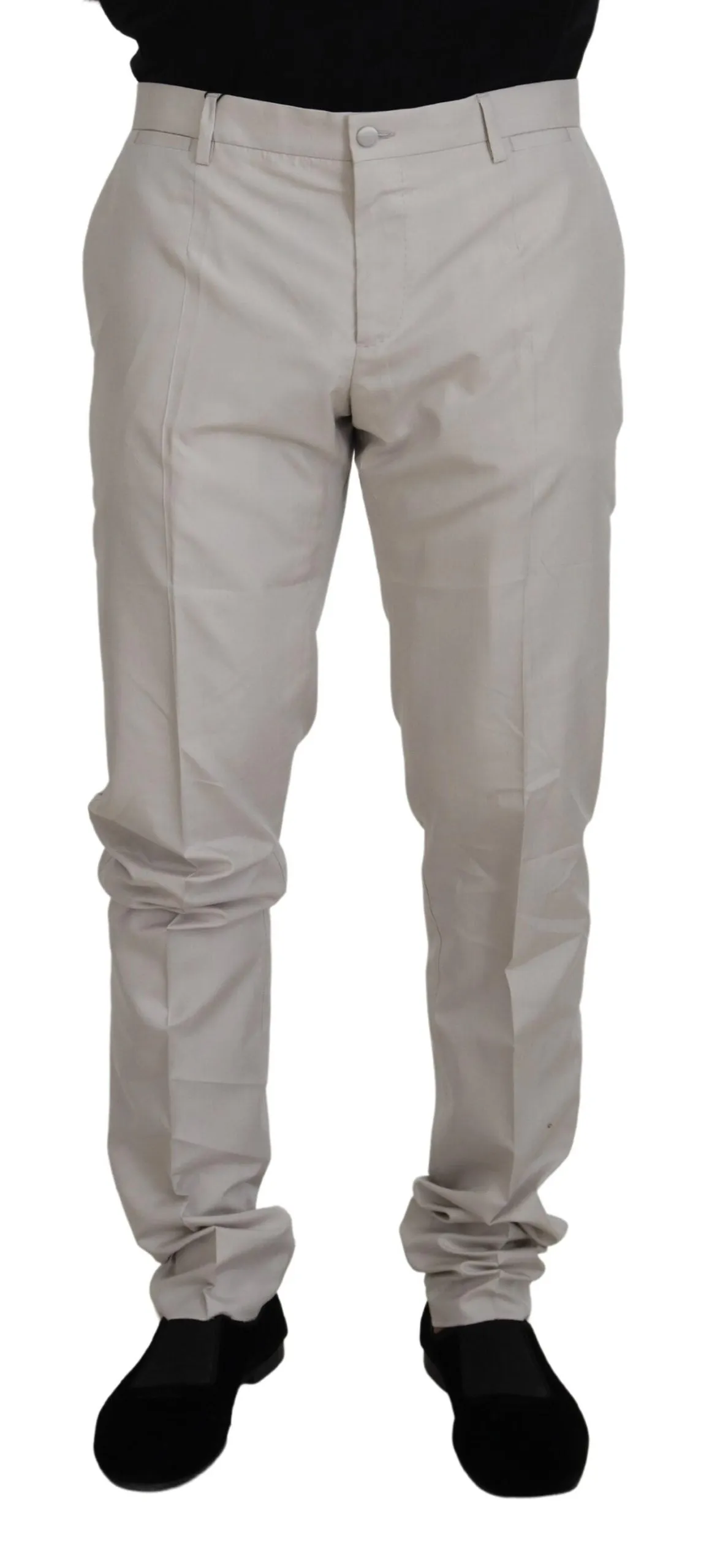 Dolce & Gabbana Elegant Silk Blend Men's Trousers