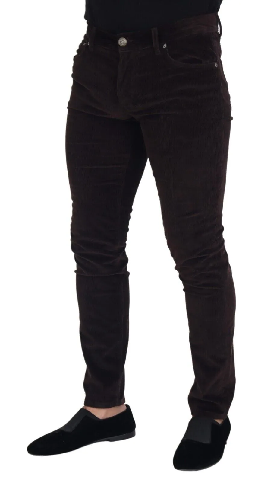 Dolce & Gabbana Elegant Silk Blend Men's Trousers