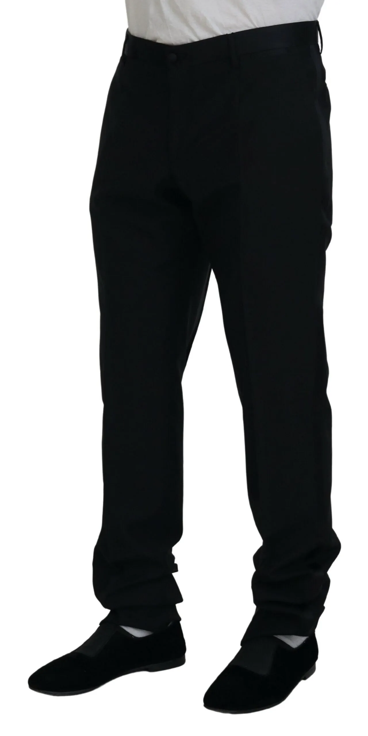 Dolce & Gabbana Elegant Slim Fit Dress Men's Trousers