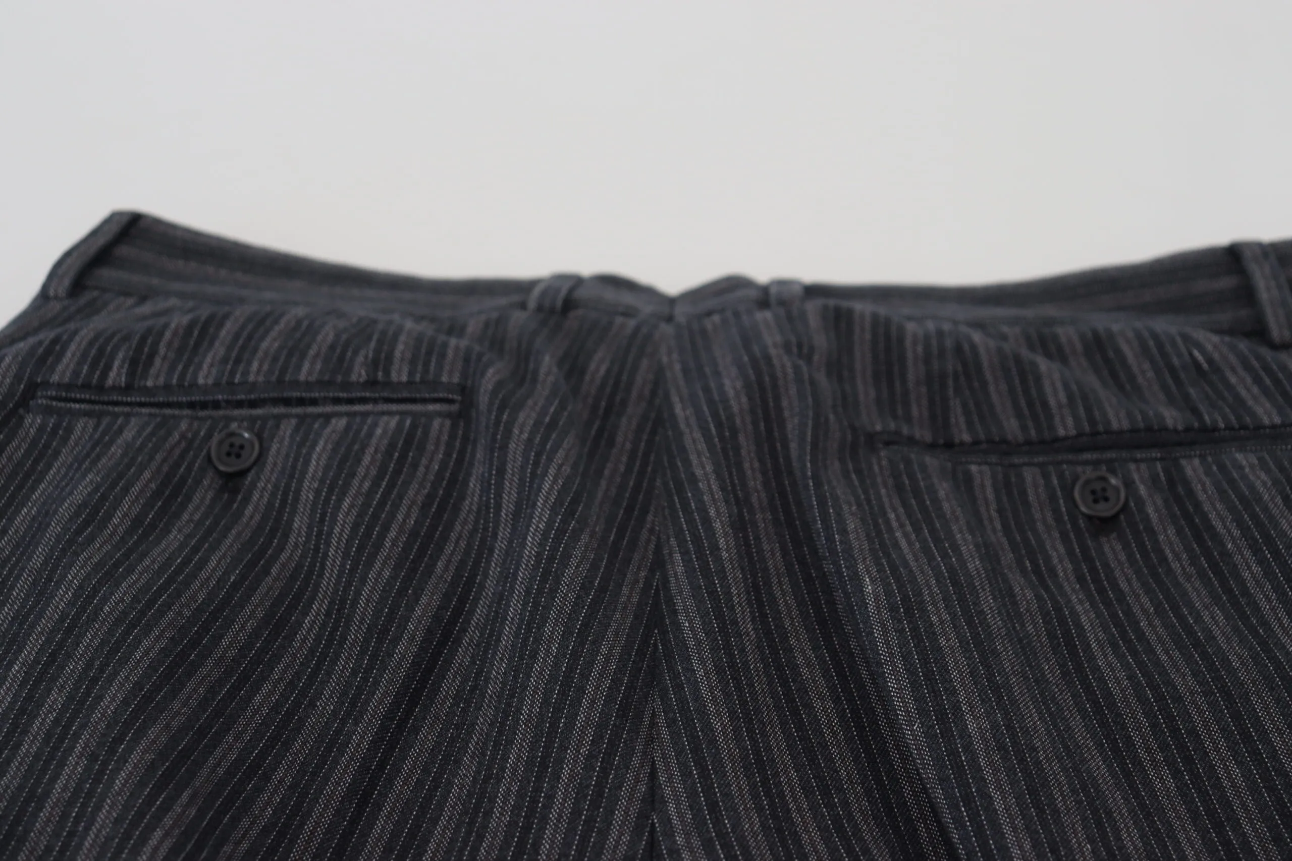Dolce & Gabbana Elegant Striped Chino Dress Men's Pants