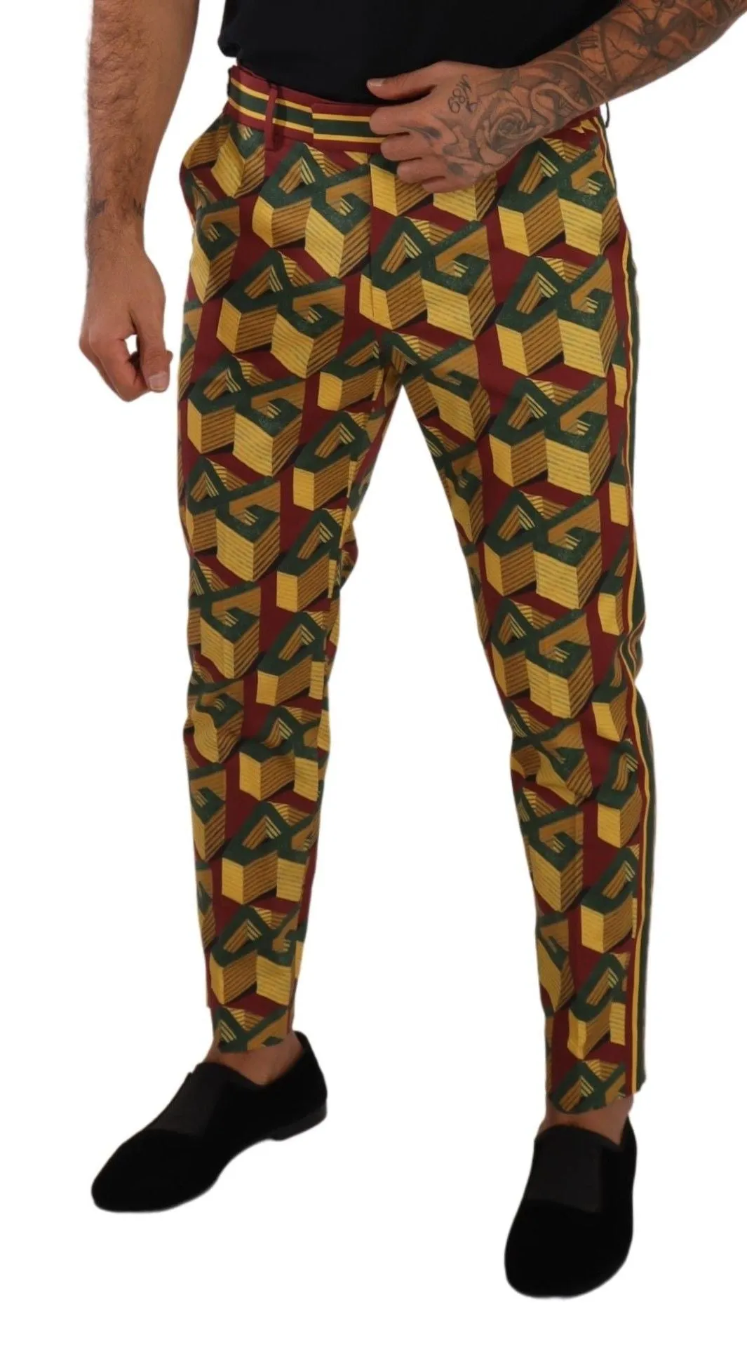 Dolce & Gabbana Elegant Tape Pants for Men's Men