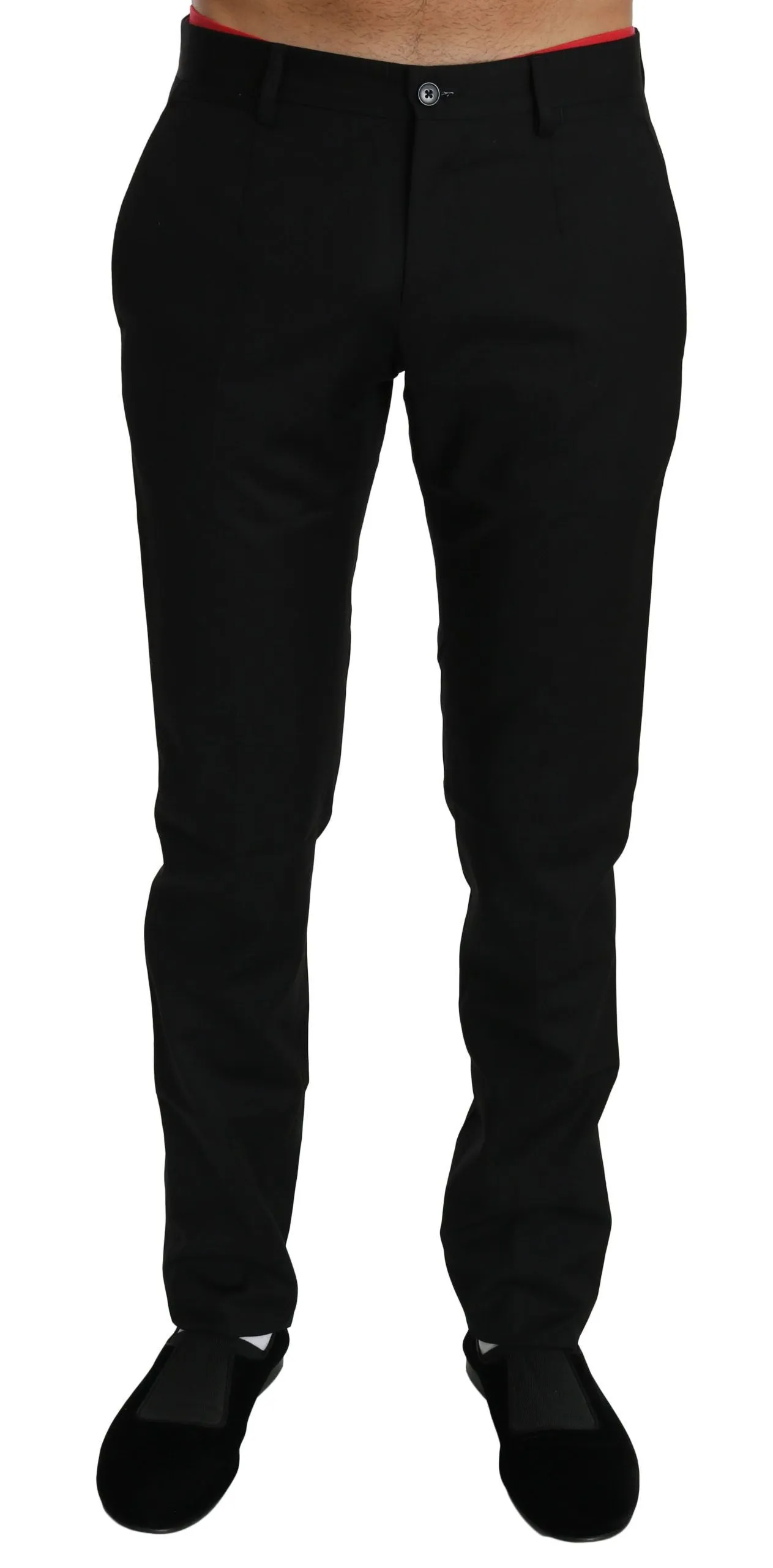 Dolce & Gabbana Elegant Wool Dress Men's Pants