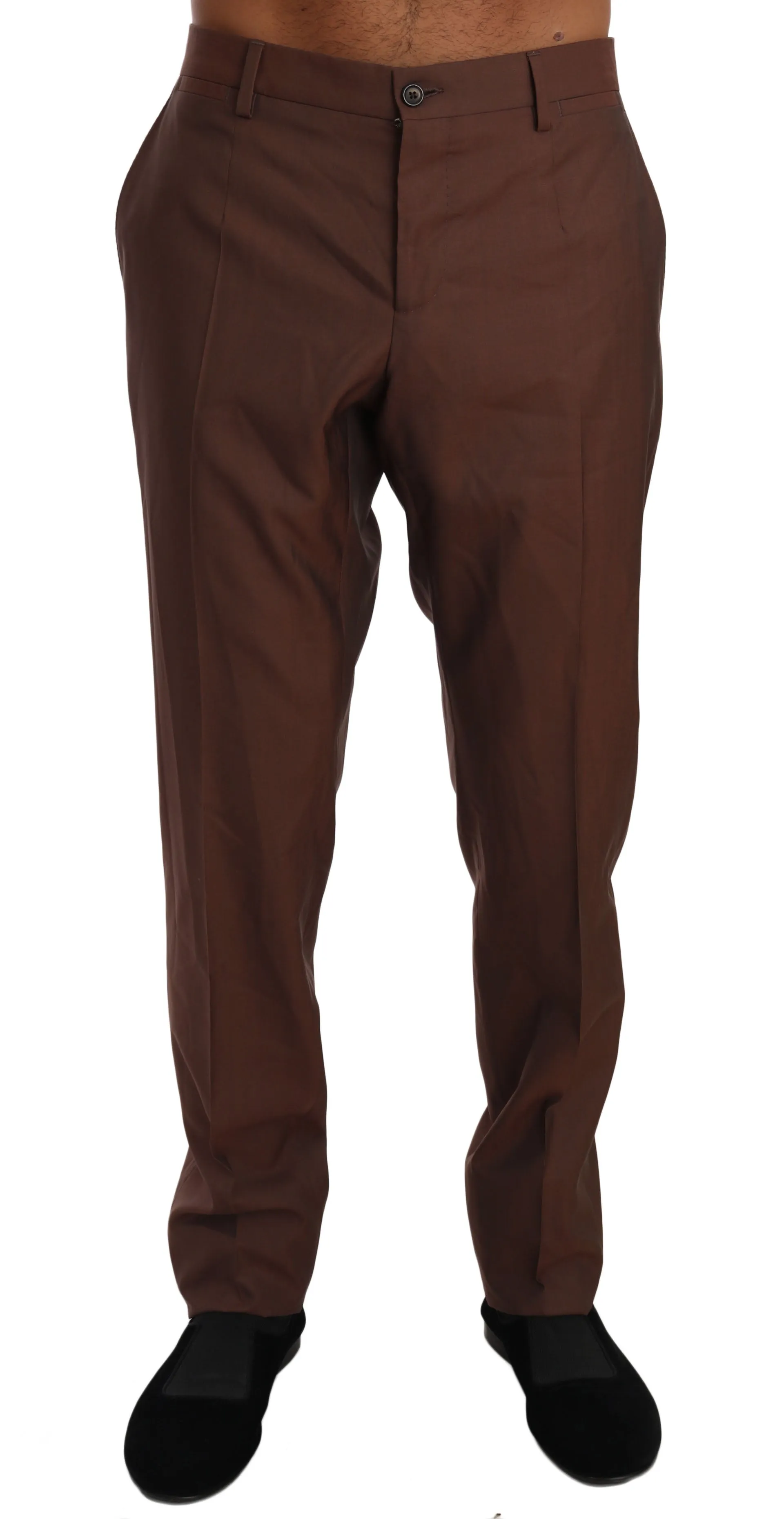 Dolce & Gabbana Elegant Wool-Silk Formal Men's Pants