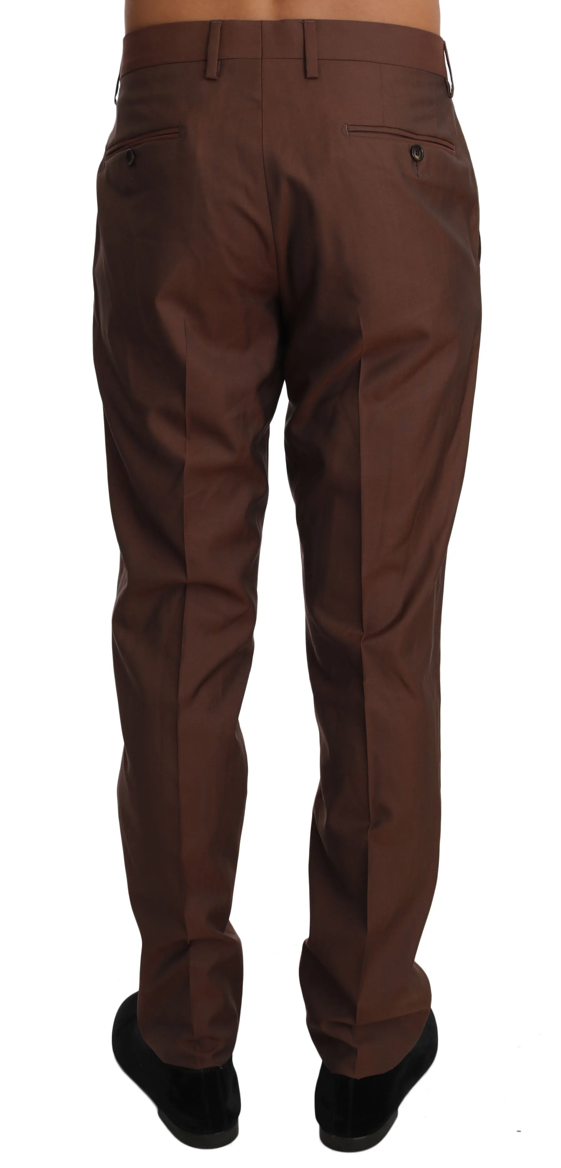 Dolce & Gabbana Elegant Wool-Silk Formal Men's Pants