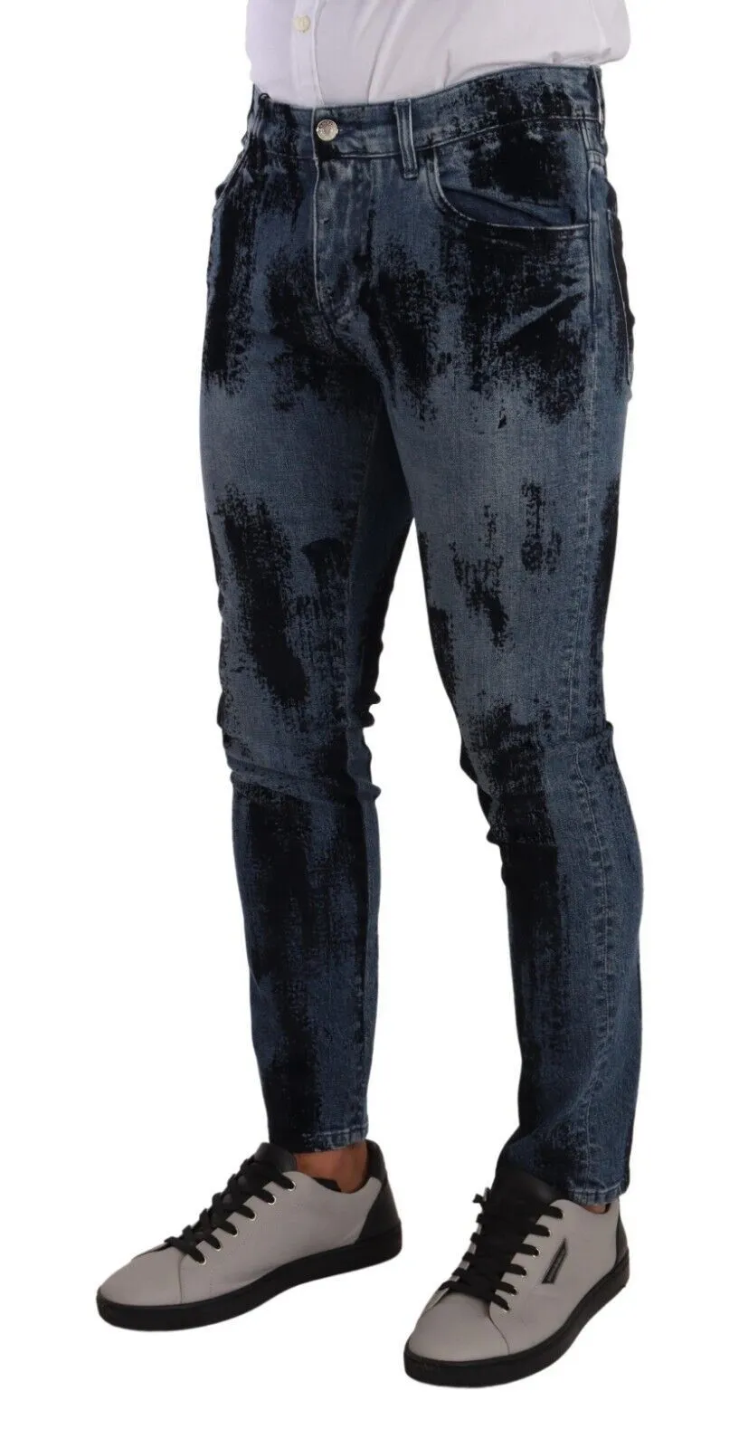 Dolce & Gabbana Italian Designer Skinny Slim Fit Men's Jeans