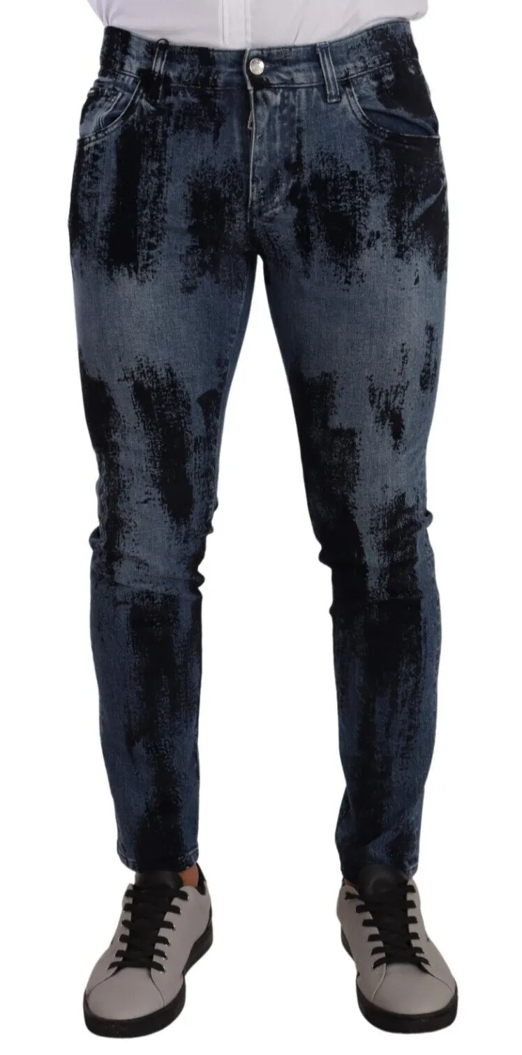 Dolce & Gabbana Italian Designer Skinny Slim Fit Men's Jeans