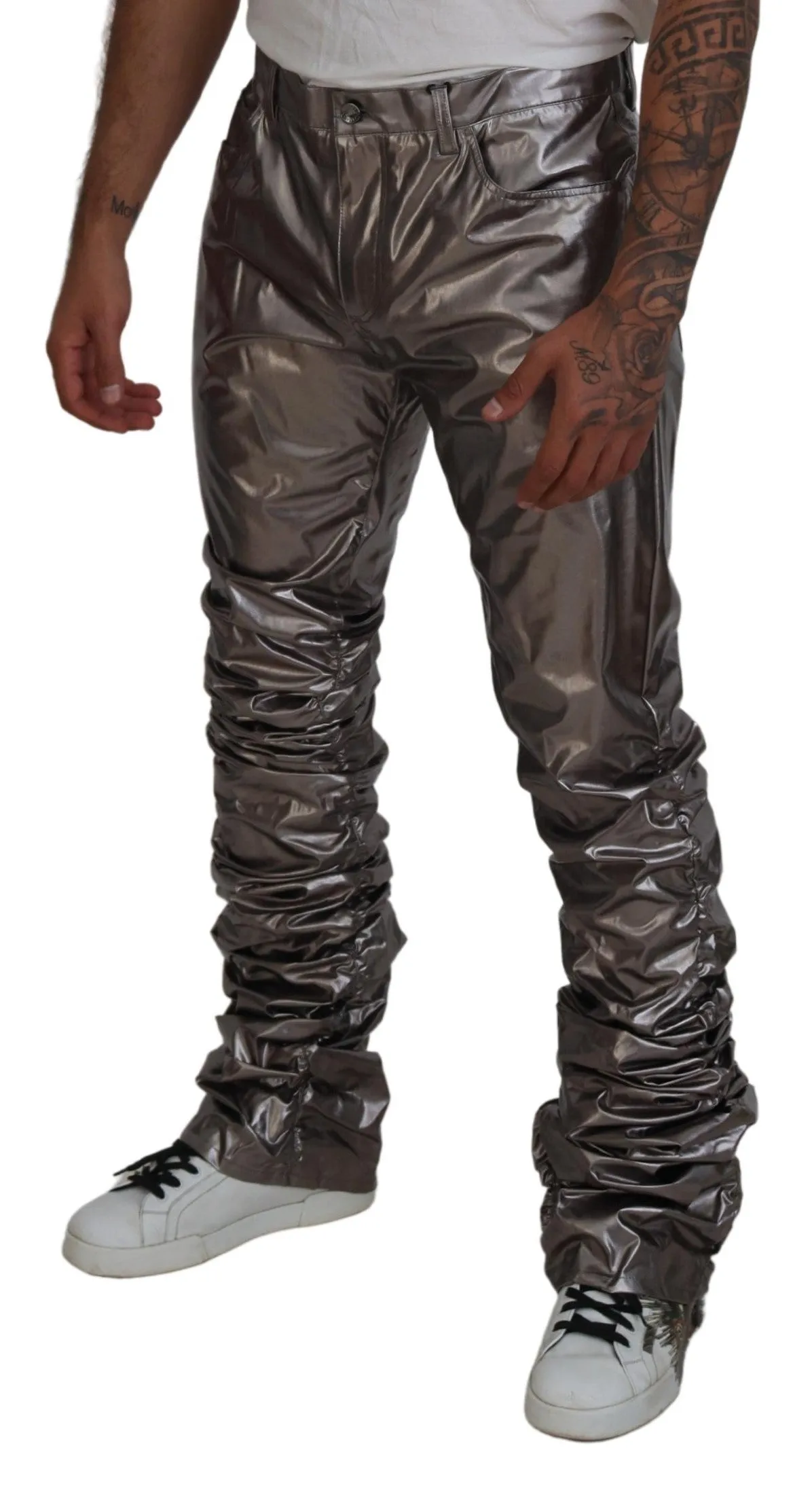 Dolce & Gabbana Metallic Casual Men's Pants