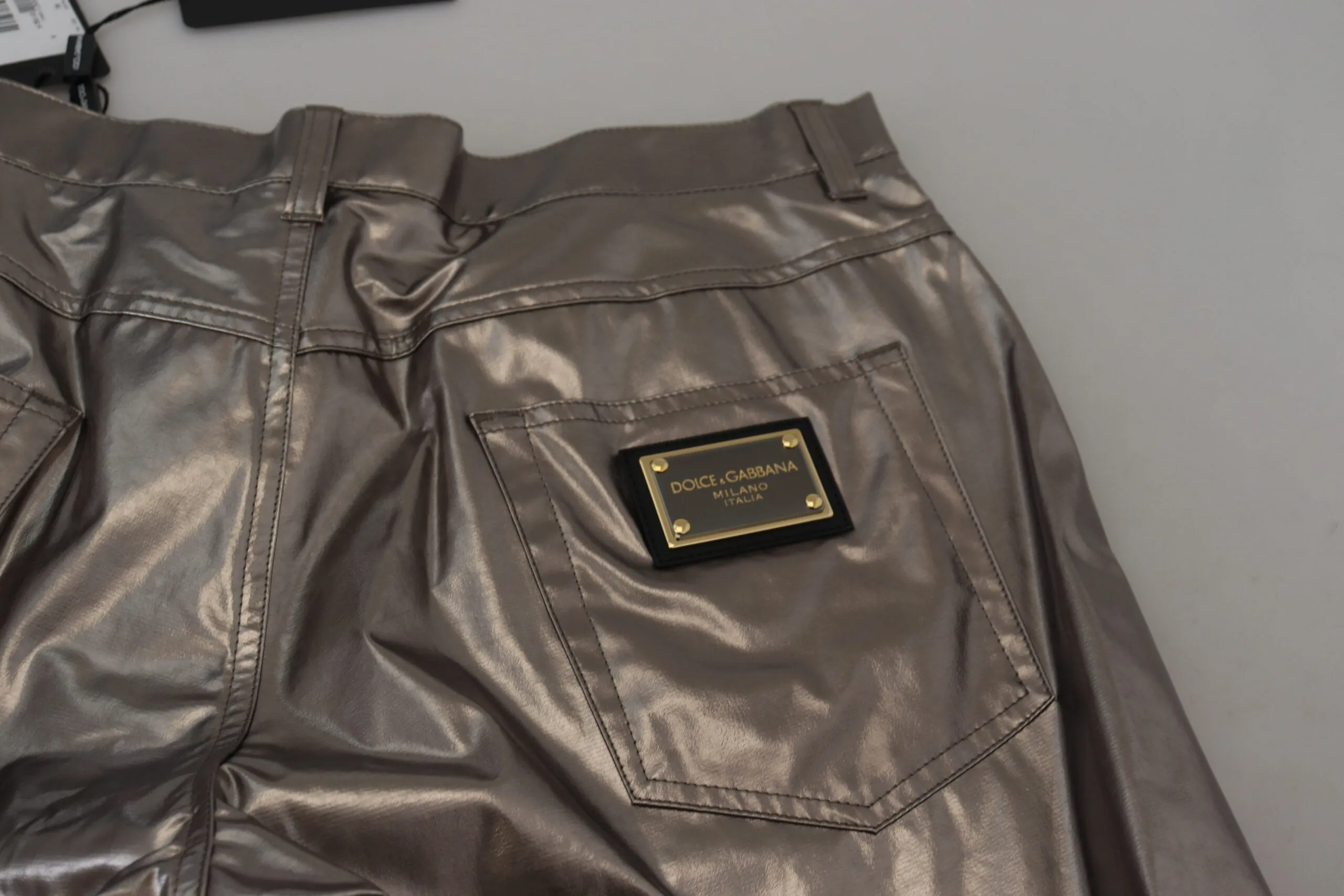 Dolce & Gabbana Metallic Casual Men's Pants