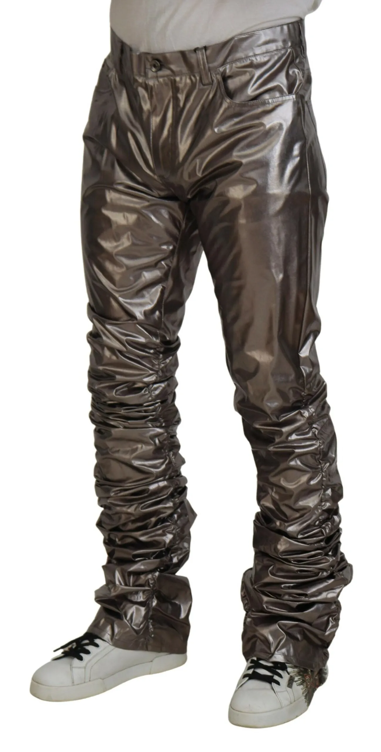 Dolce & Gabbana Metallic Casual Men's Pants
