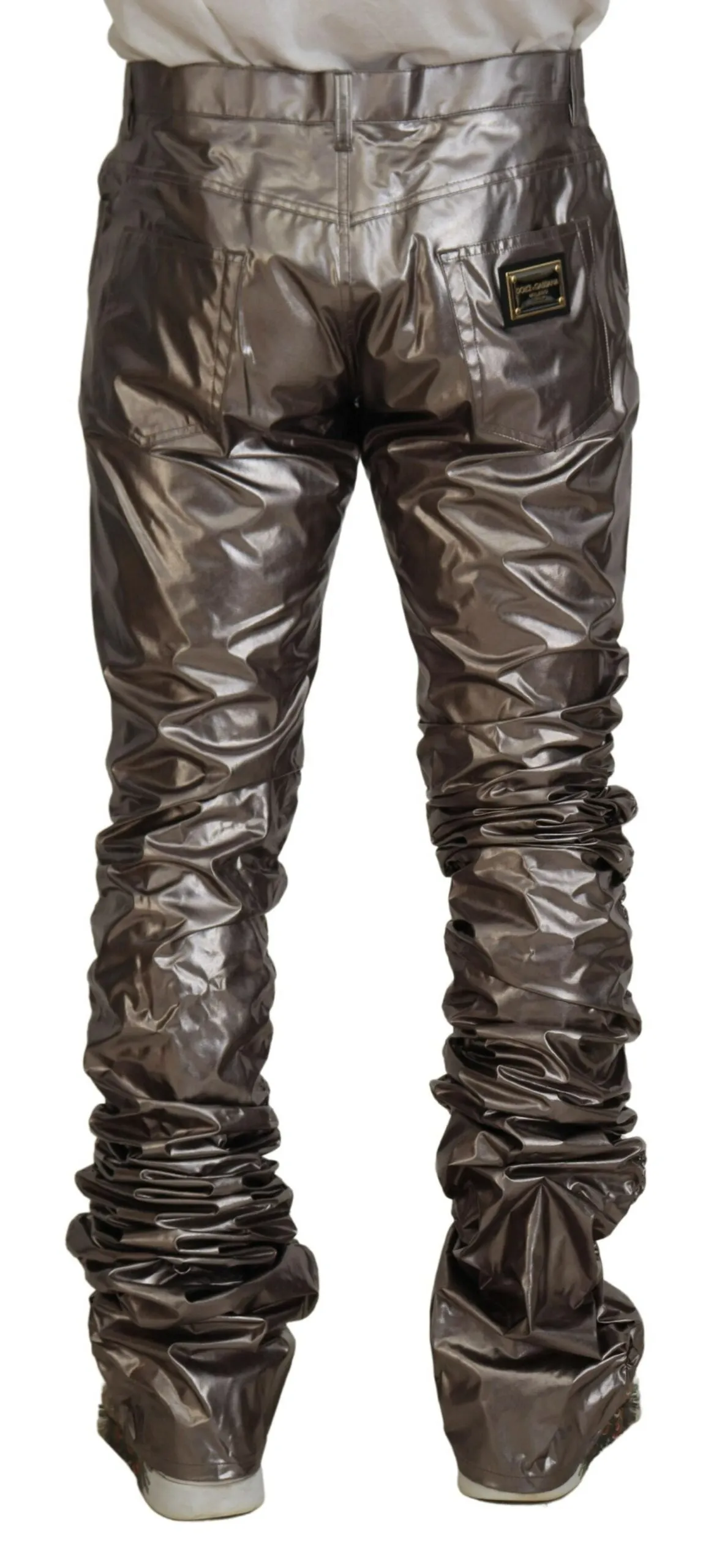 Dolce & Gabbana Metallic Casual Men's Pants