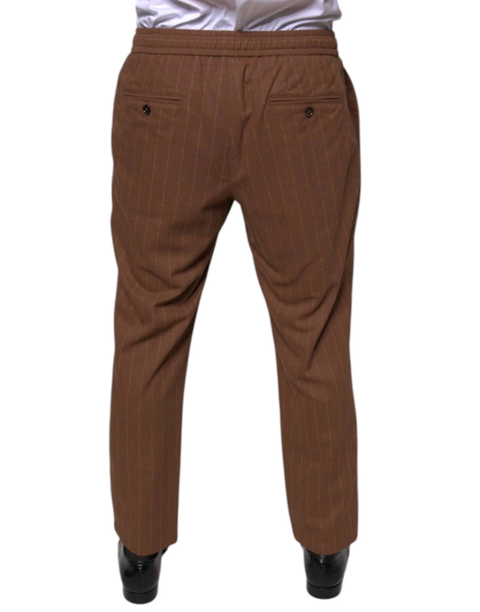 Dolce & Gabbana Stripes Skinny Men Dress Men's Pants