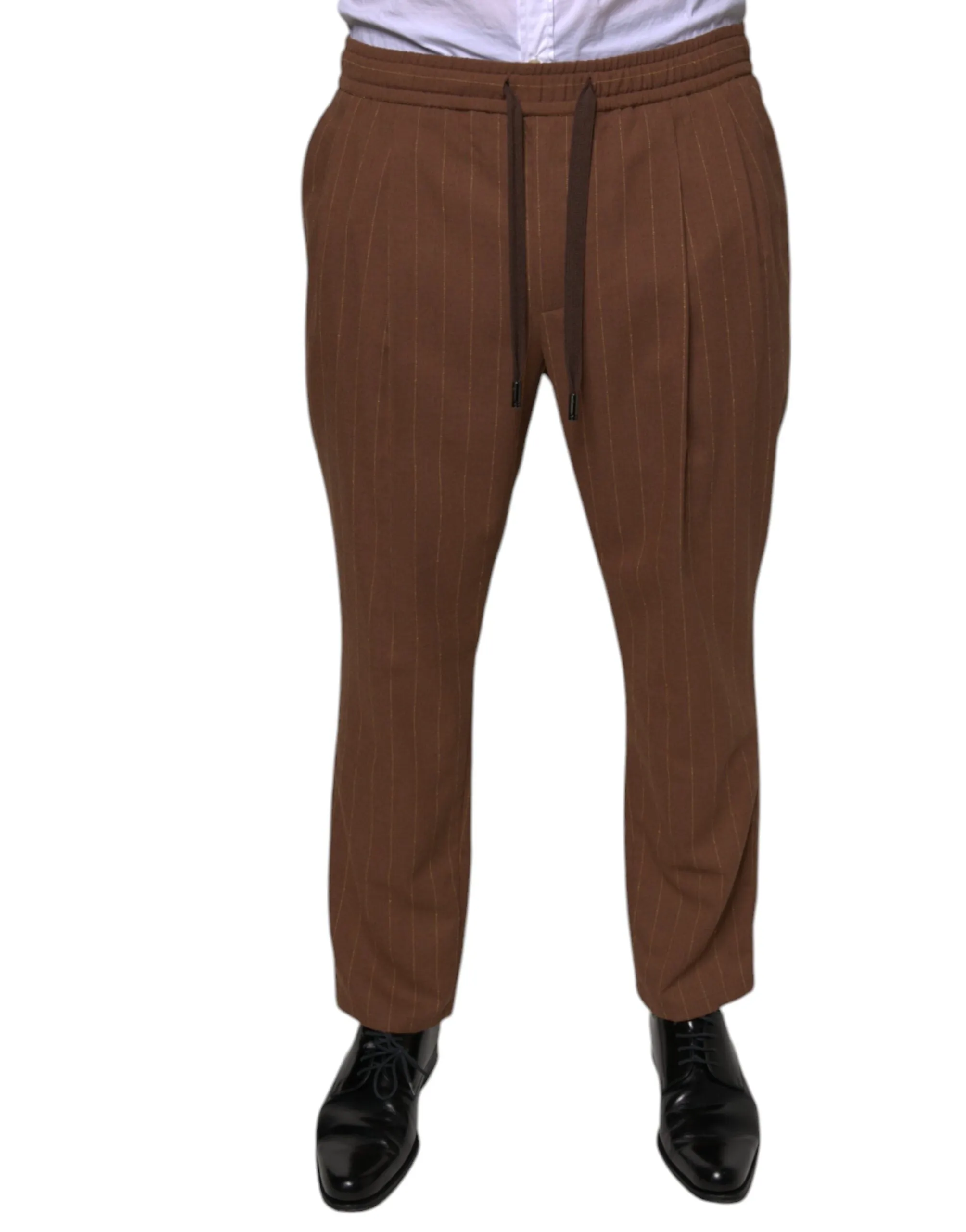 Dolce & Gabbana Stripes Skinny Men Dress Men's Pants