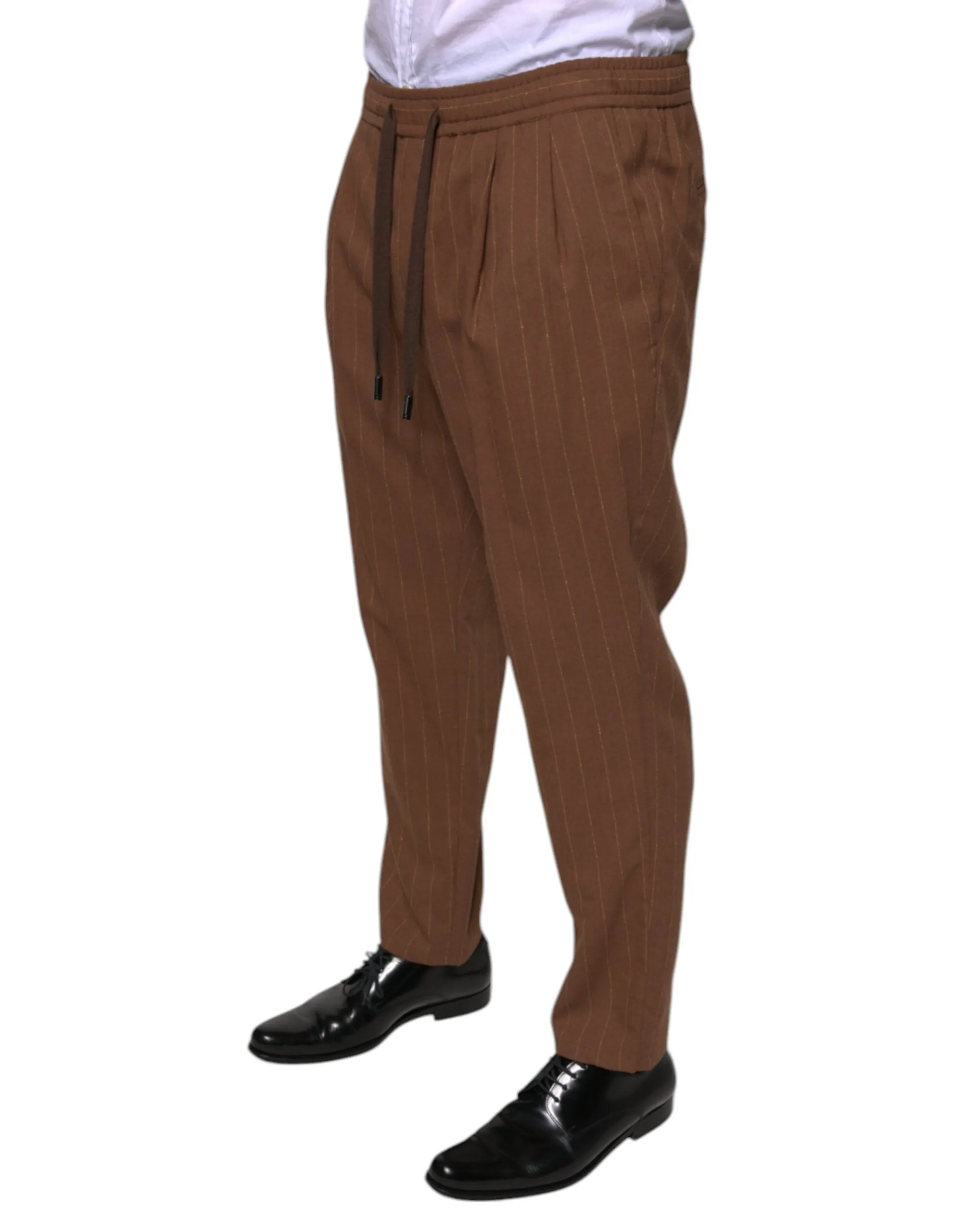 Dolce & Gabbana Stripes Skinny Men Dress Men's Pants