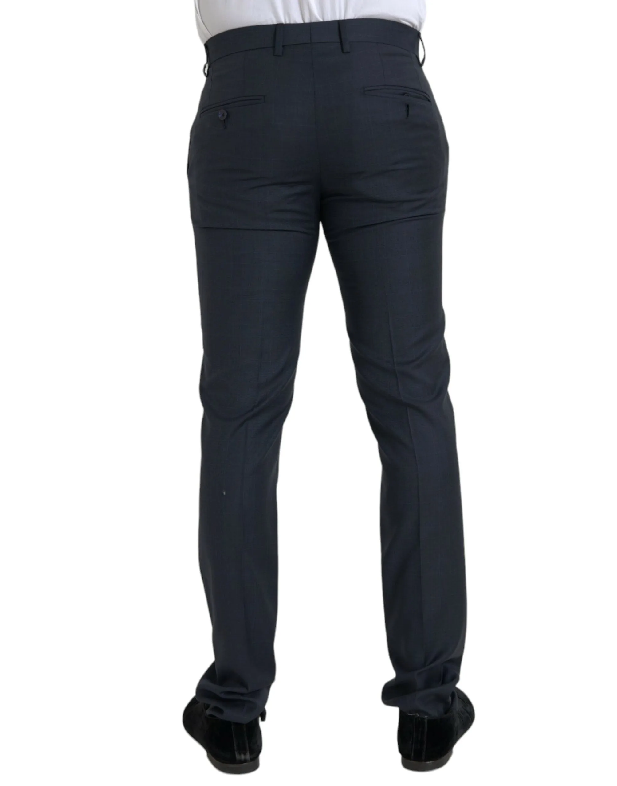 Dolce & Gabbana Wool Men Skinny Dress Men's Pants