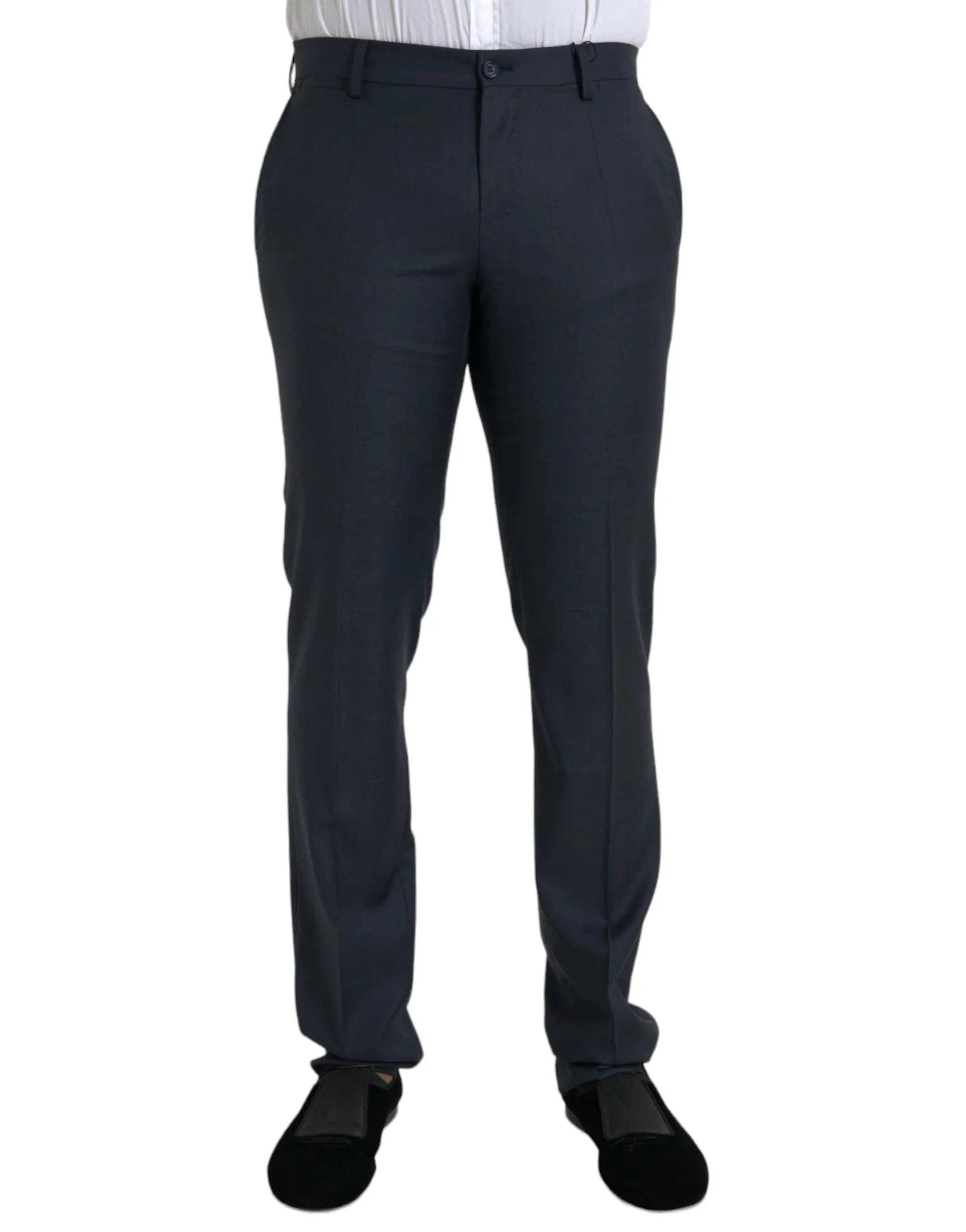 Dolce & Gabbana Wool Men Skinny Dress Men's Pants