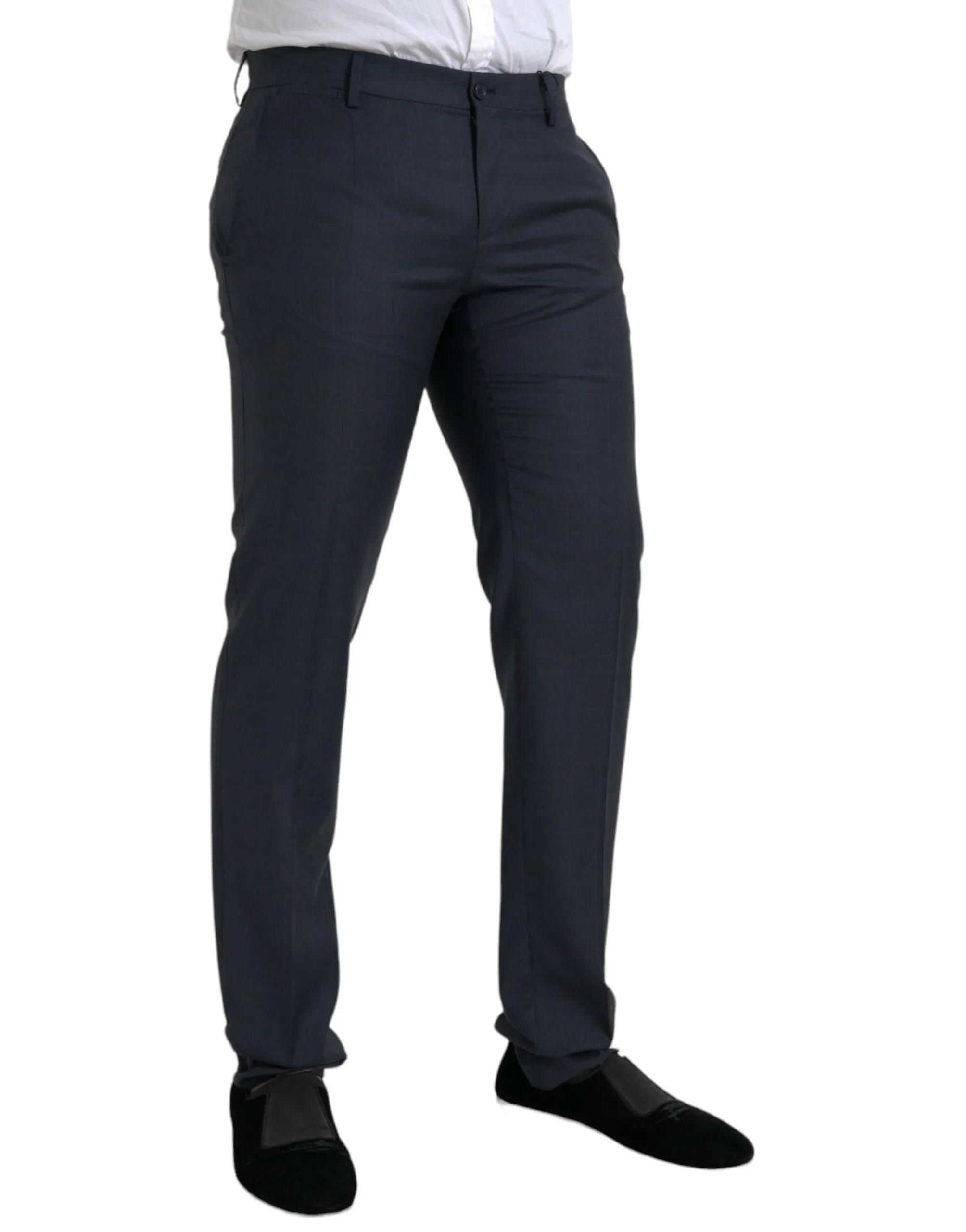 Dolce & Gabbana Wool Men Skinny Dress Men's Pants