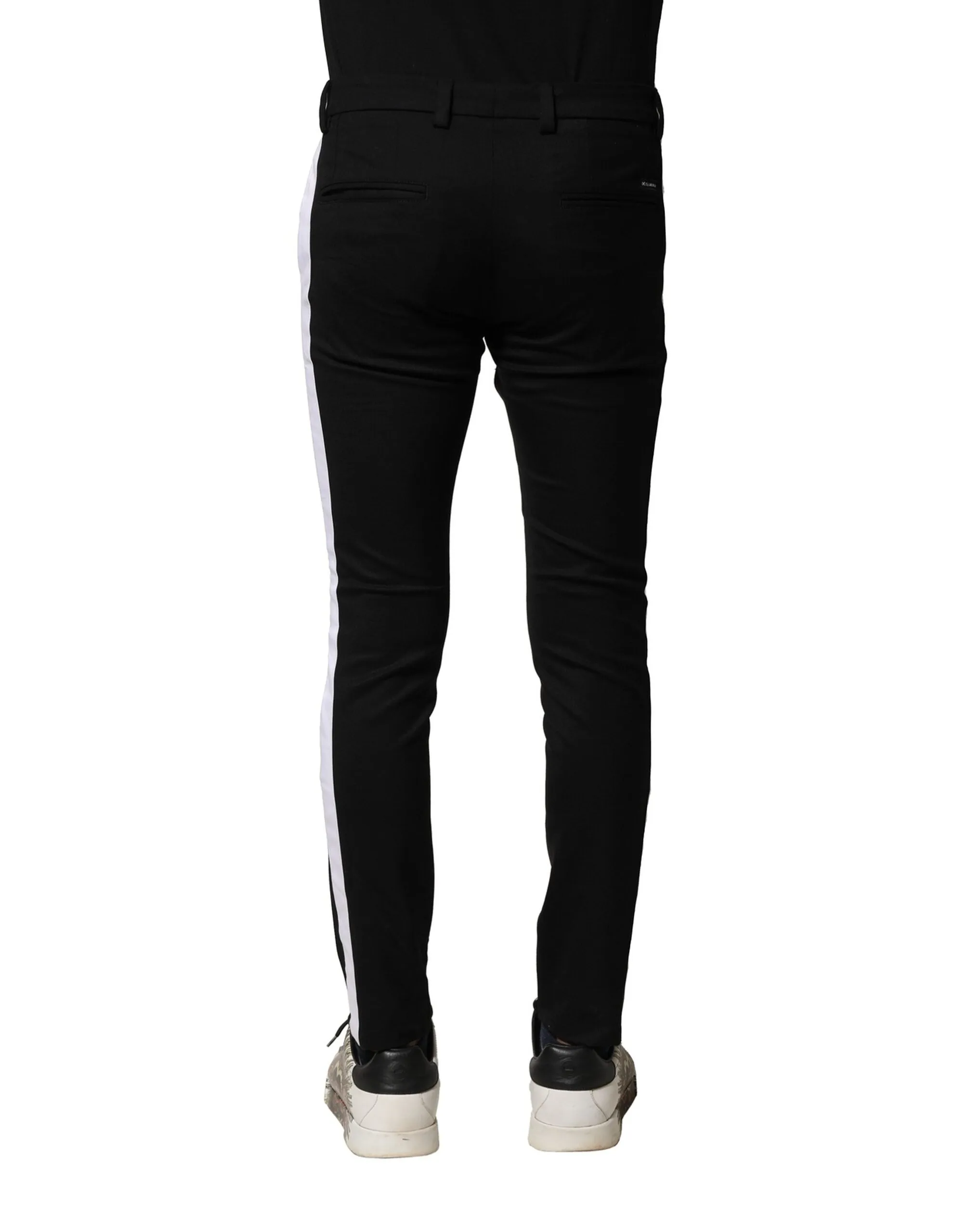 Dolce & Gabbana Wool Men Skinny Mid Waist Men's Pants