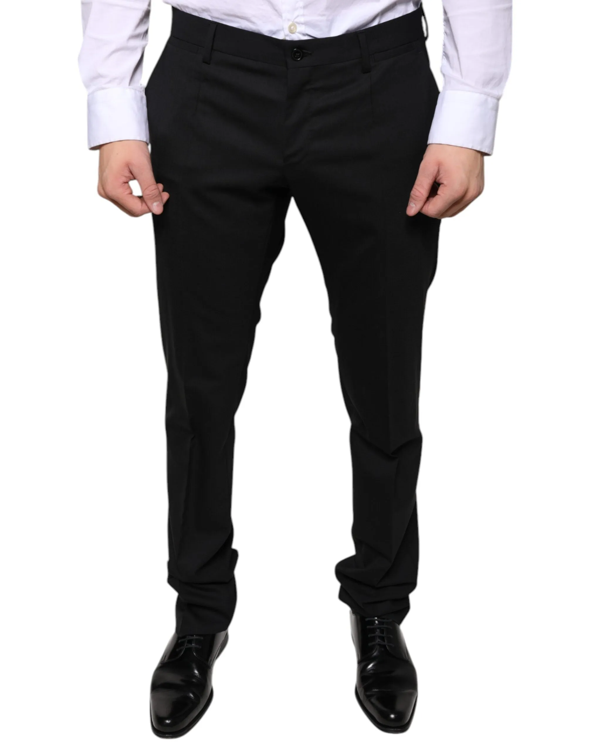 Dolce & Gabbana Wool Skinny Dress Formal Men's Pants