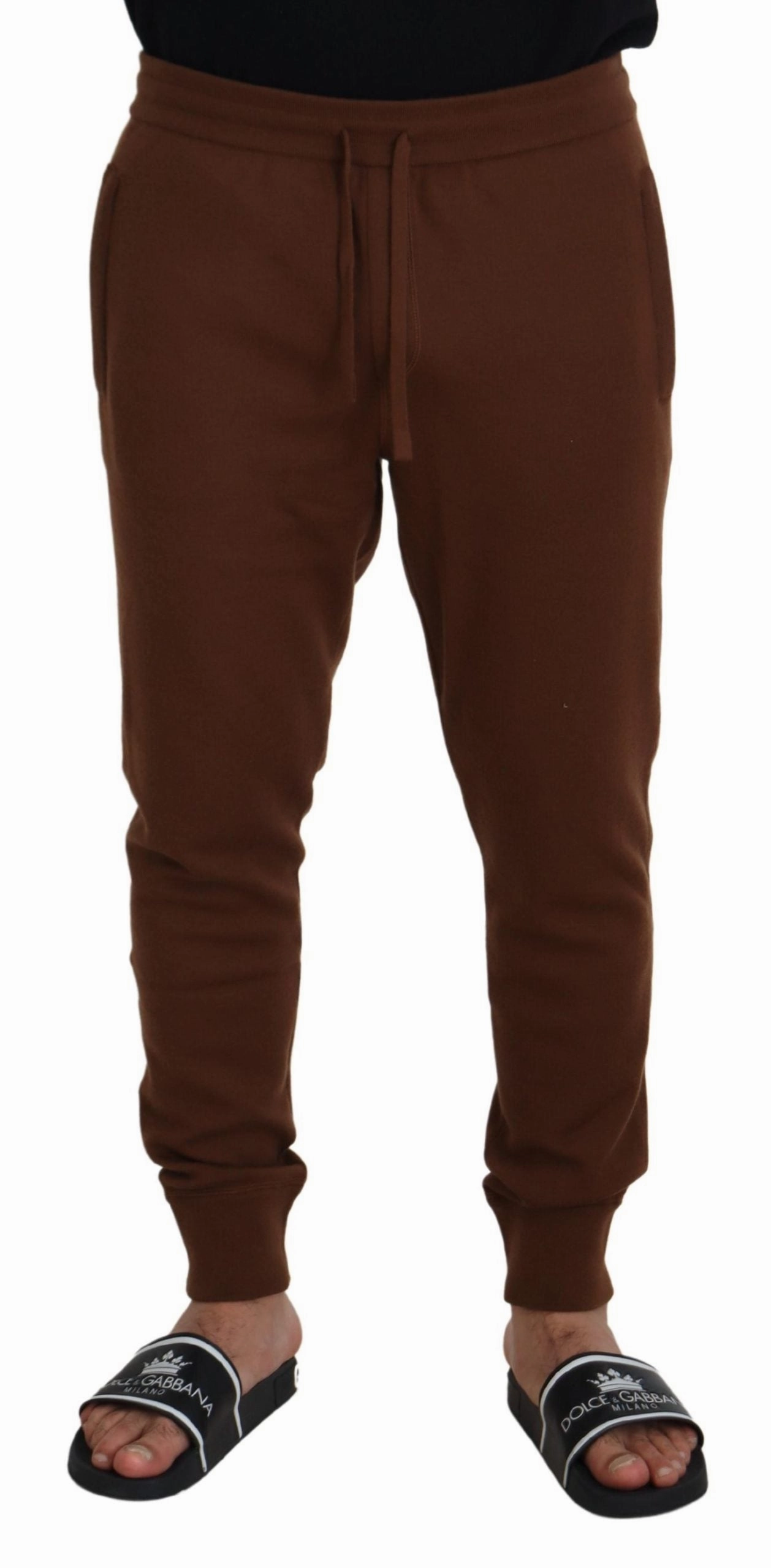 Dolce & Gabbana Elegant Cashmere Jogger Men's Pants