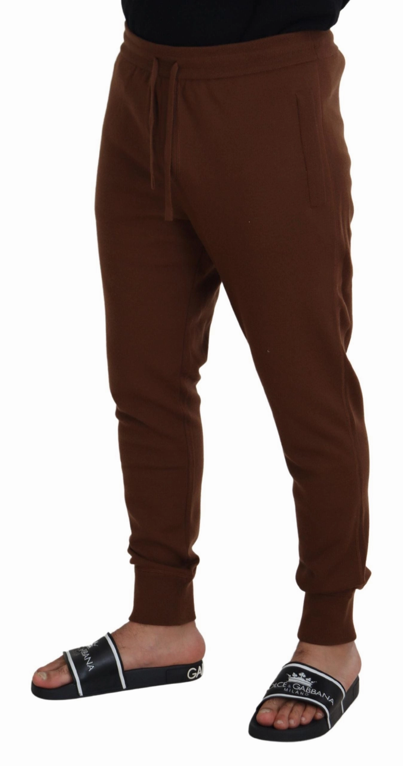 Dolce & Gabbana Elegant Cashmere Jogger Men's Pants