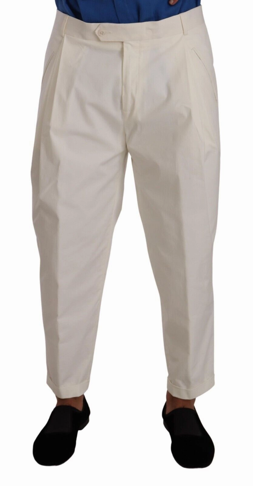 Dolce & Gabbana Elegant Cotton Stretch Dress Men's Pants