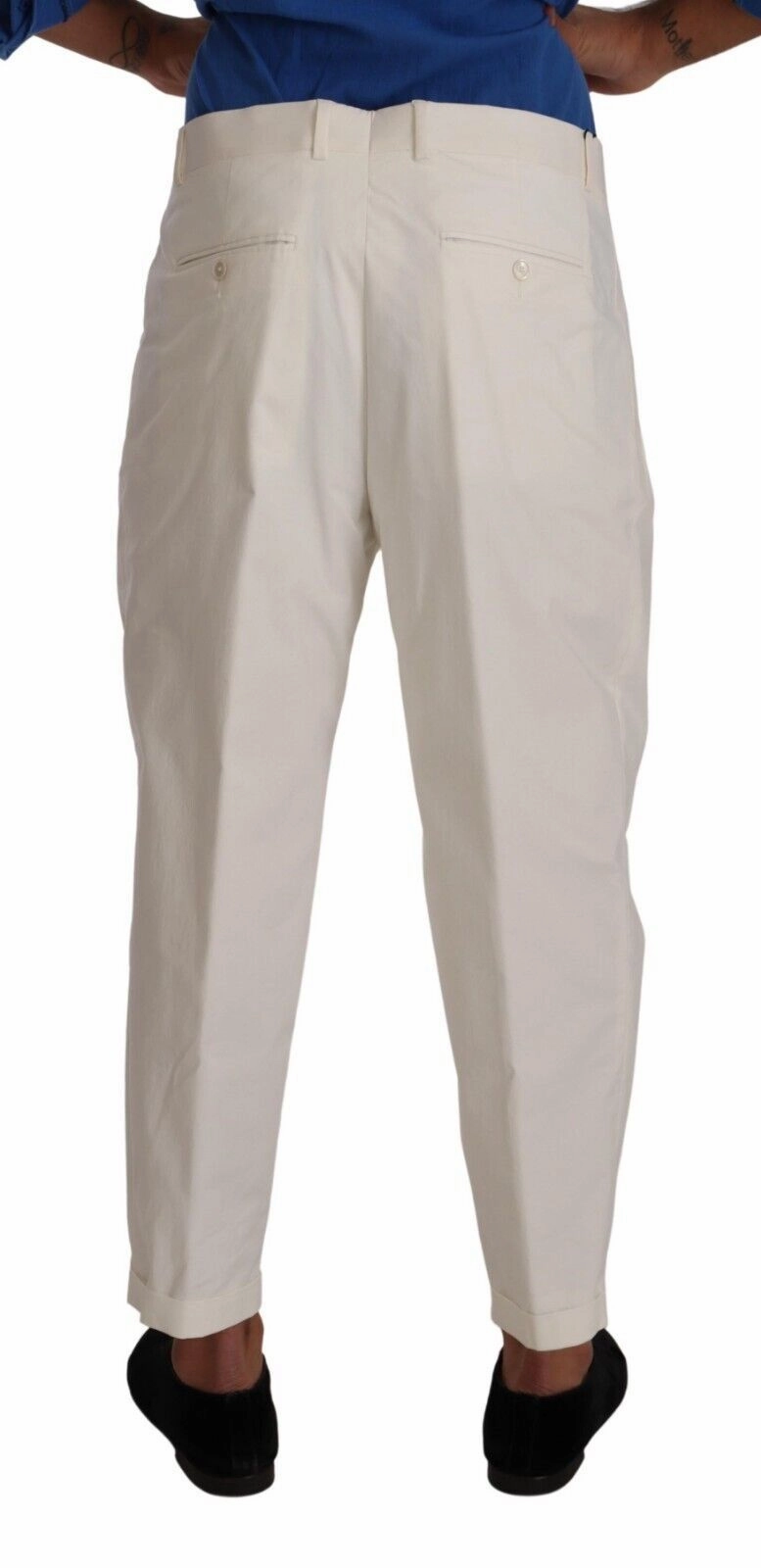 Dolce & Gabbana Elegant Cotton Stretch Dress Men's Pants