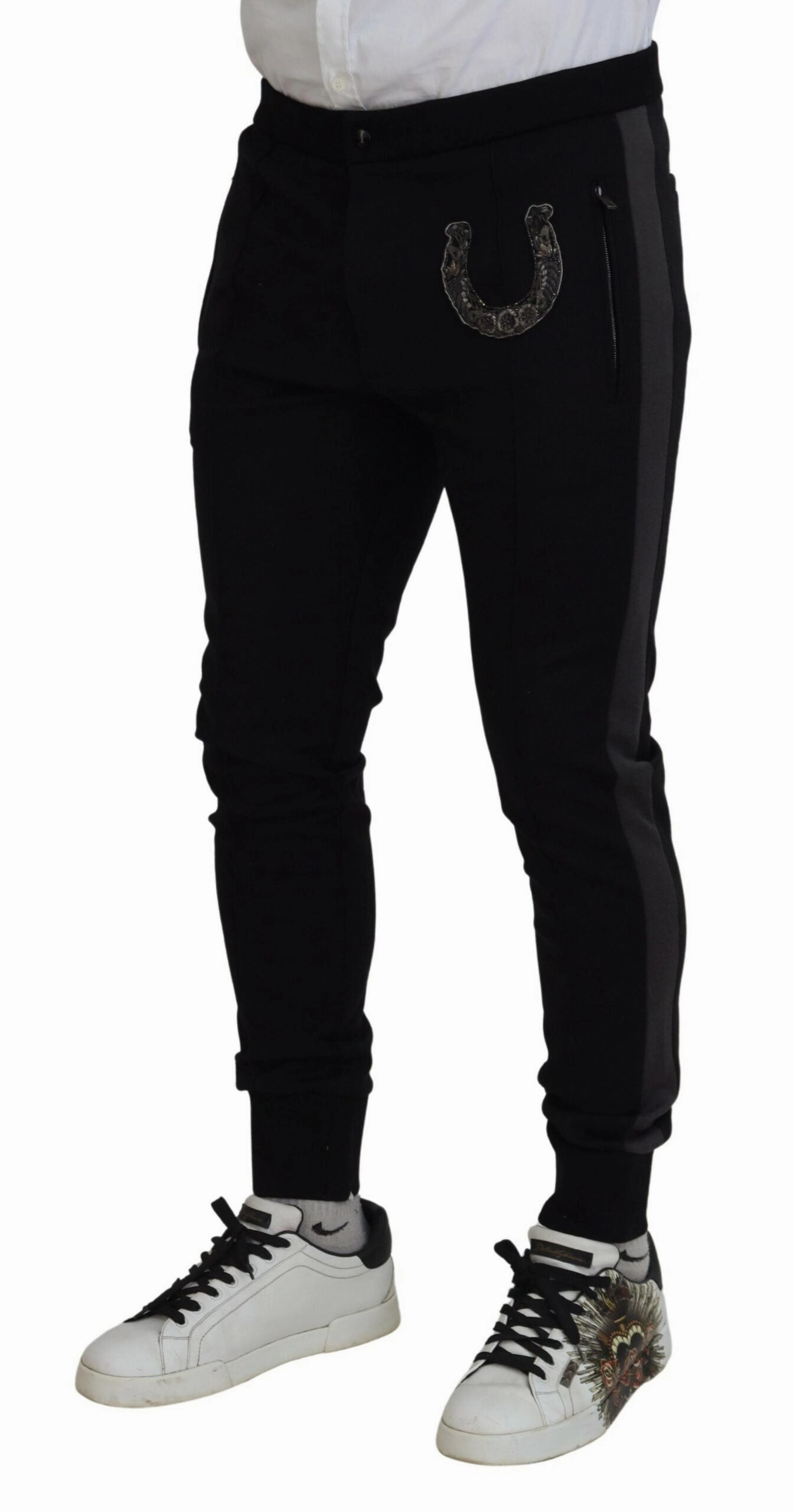 Dolce & Gabbana Elegant Jogger Pants in Luxe Wool Men's Blend