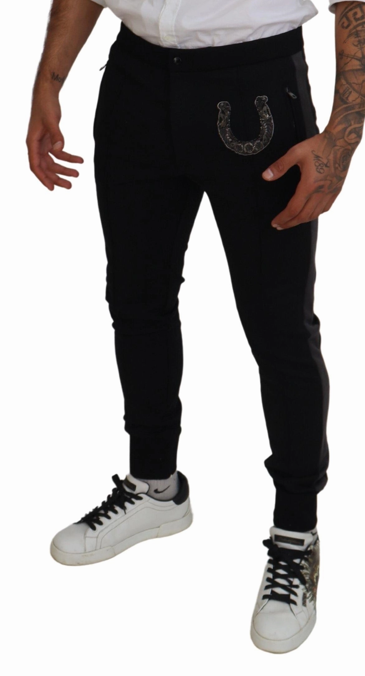Dolce & Gabbana Elegant Jogger Pants in Luxe Wool Men's Blend