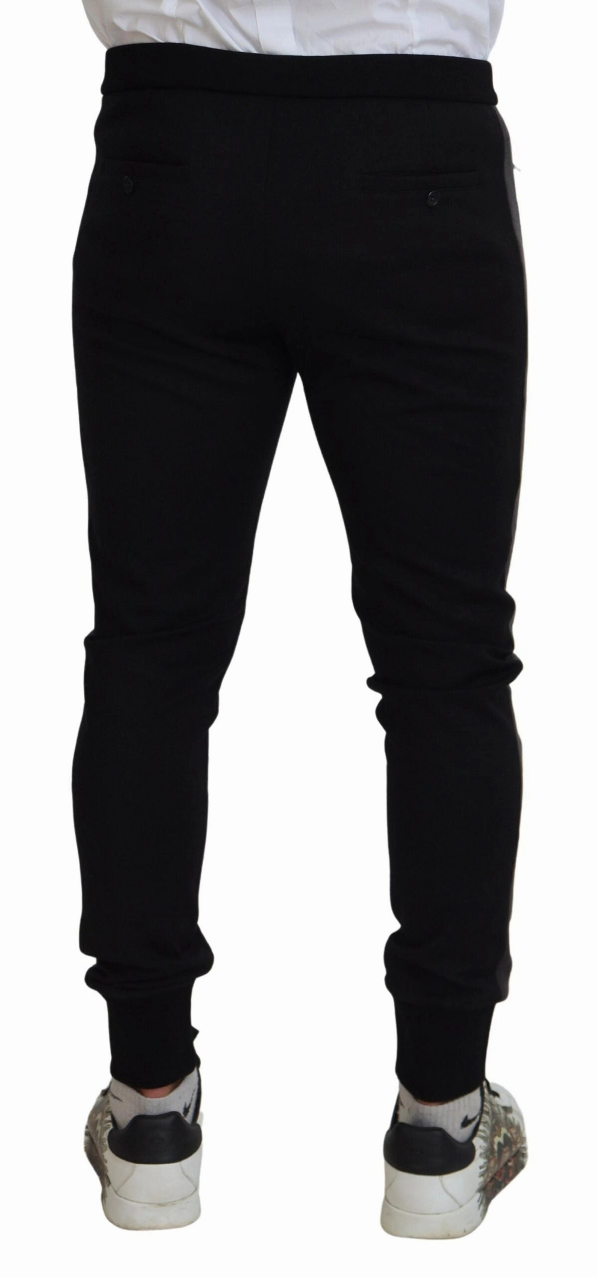 Dolce & Gabbana Elegant Jogger Pants in Luxe Wool Men's Blend