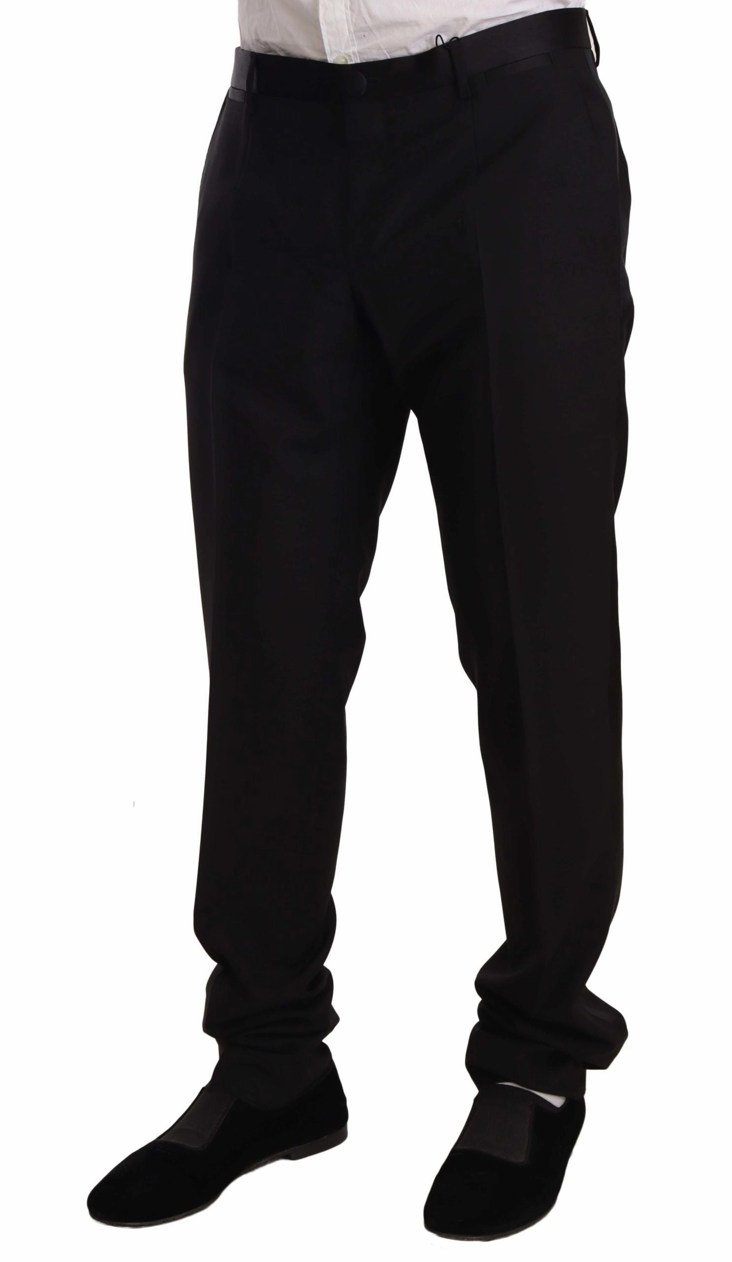 Dolce & Gabbana Elegant Skinny Tuxedo Men's Trousers