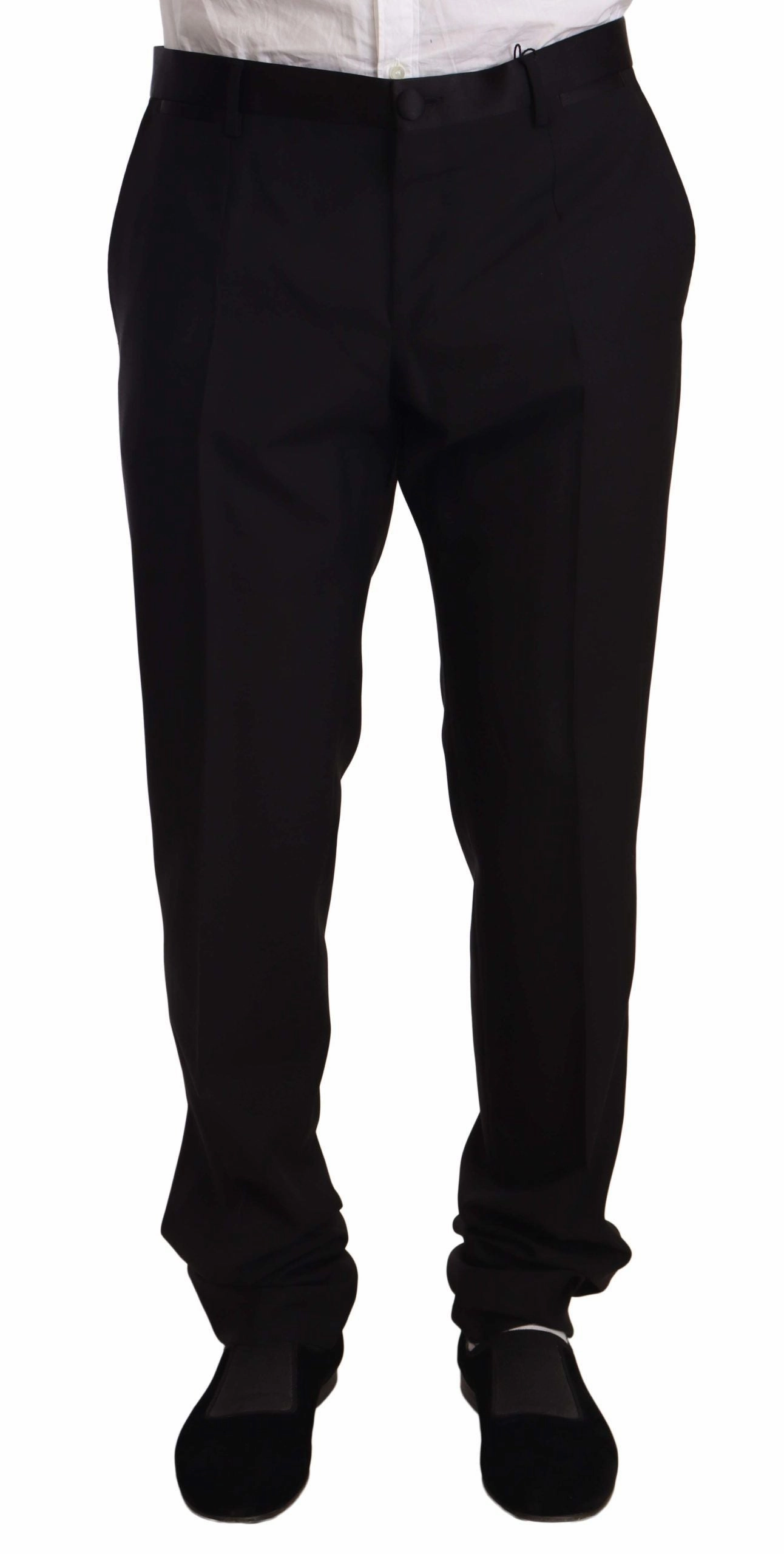 Dolce & Gabbana Elegant Skinny Tuxedo Men's Trousers